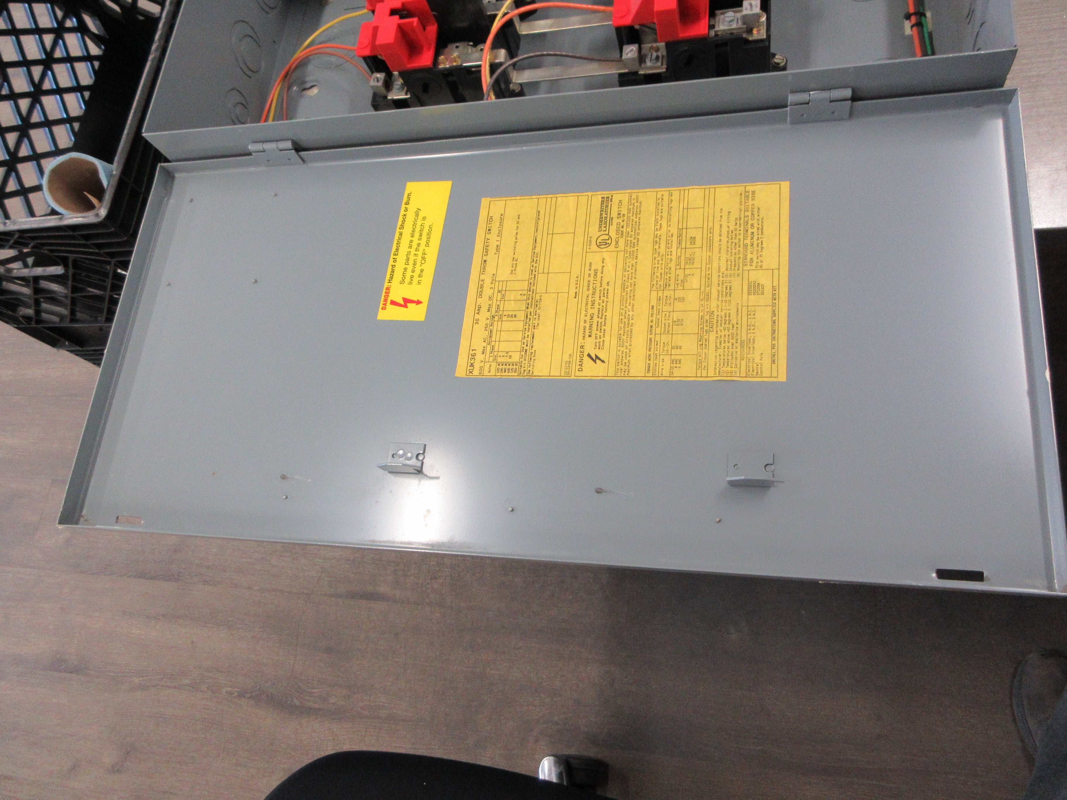 Westinghouse Non-Fusible Safety Switch/Disconnect XUK361 30A 600V 3P Used