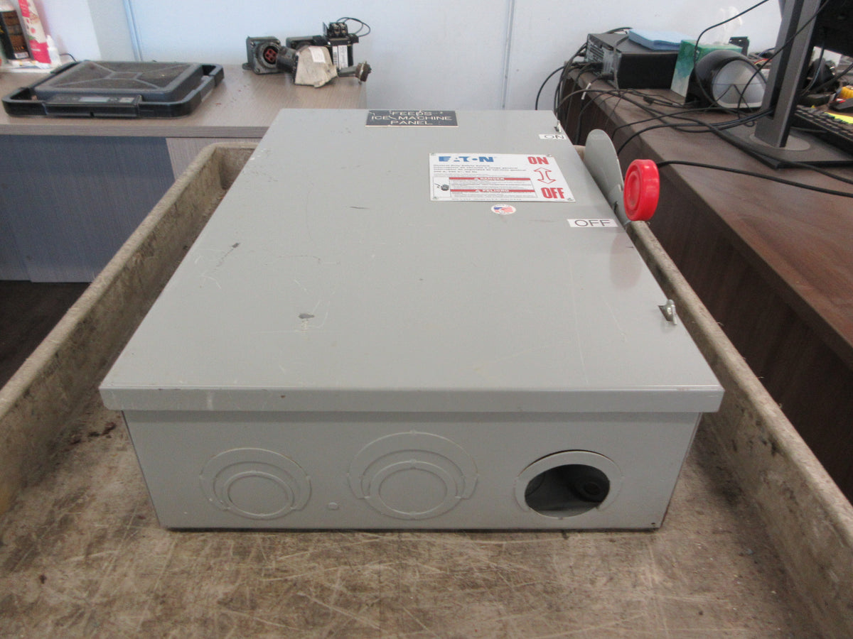 Eaton Fusible Safety Switch/Disconnect DG324NGK Ser. B 200A 240V 3P Used