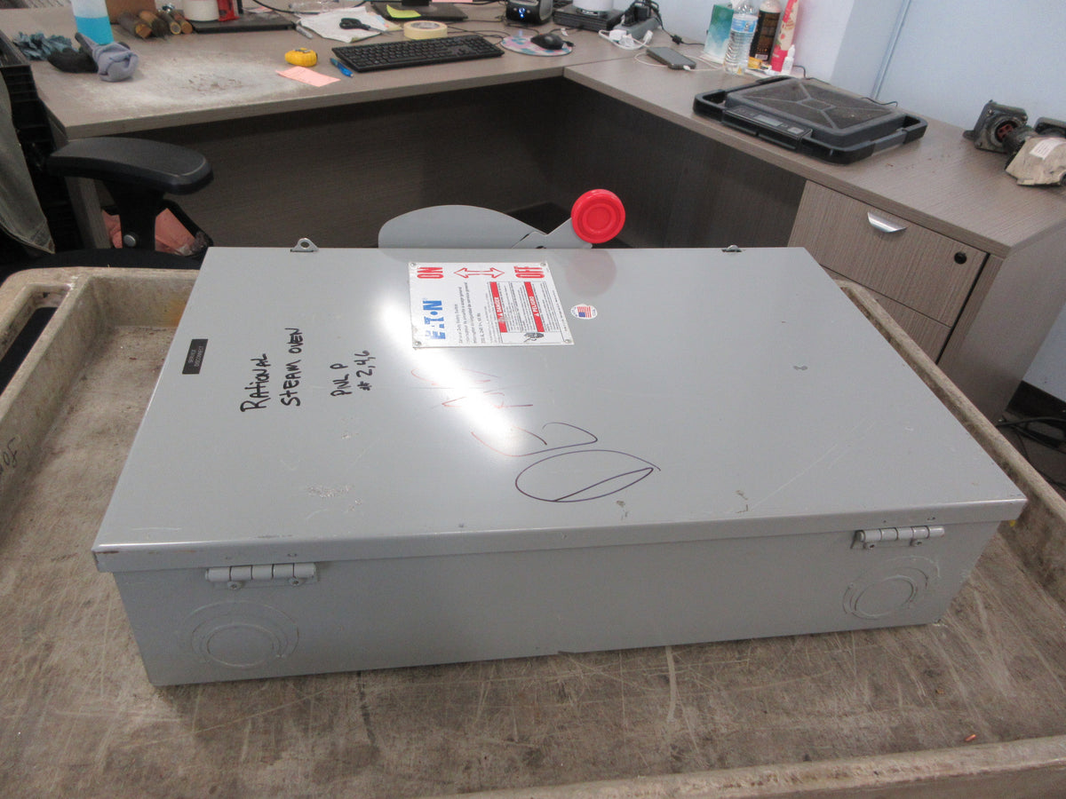 Eaton Fusible Safety Switch/Disconnect DG324NGK Ser. B 200A 240V 3P Used