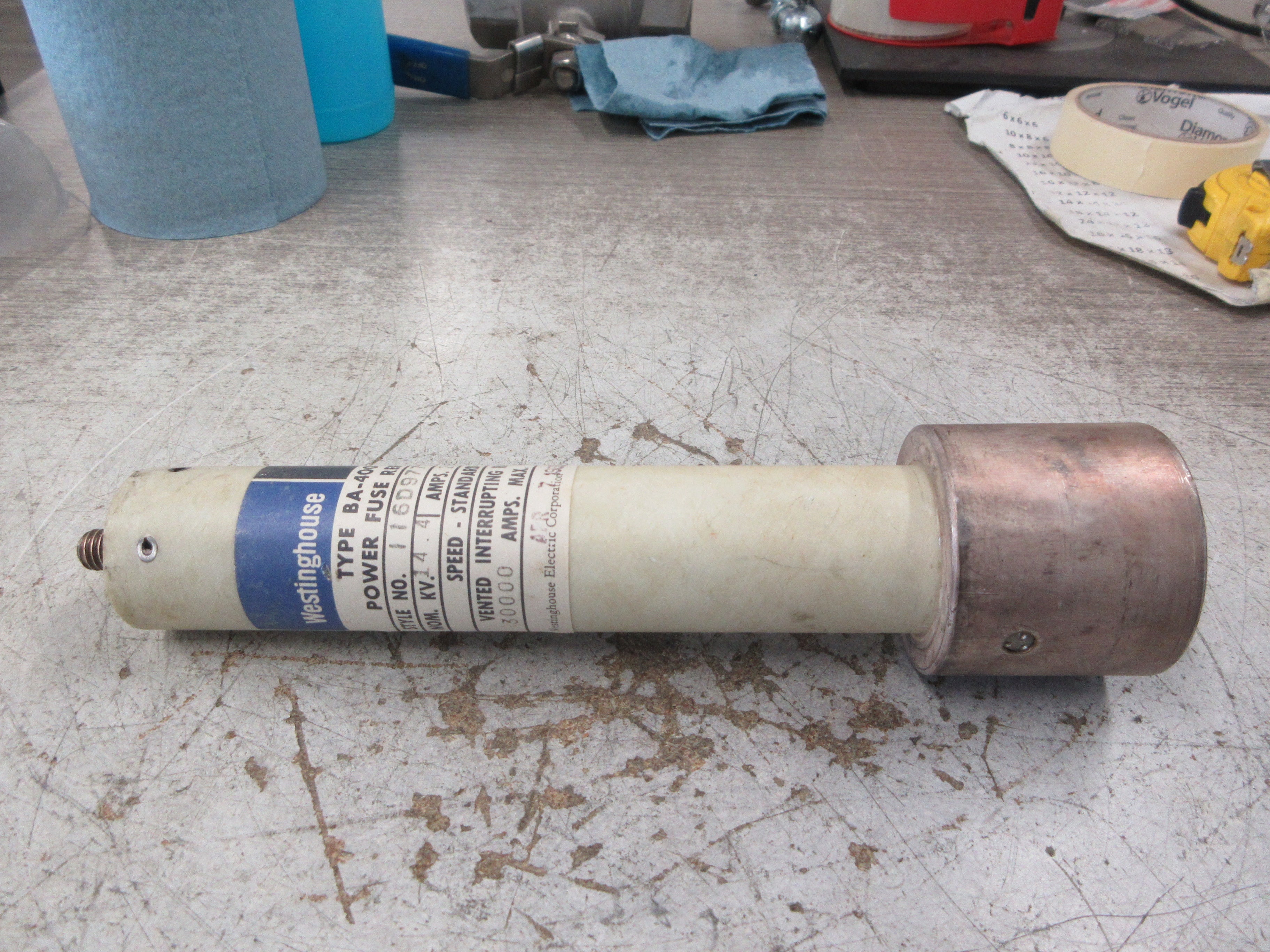 Westinghouse Type BA-400 Fuse Refill 116D977A36 200E 14.4 KV New Surplus