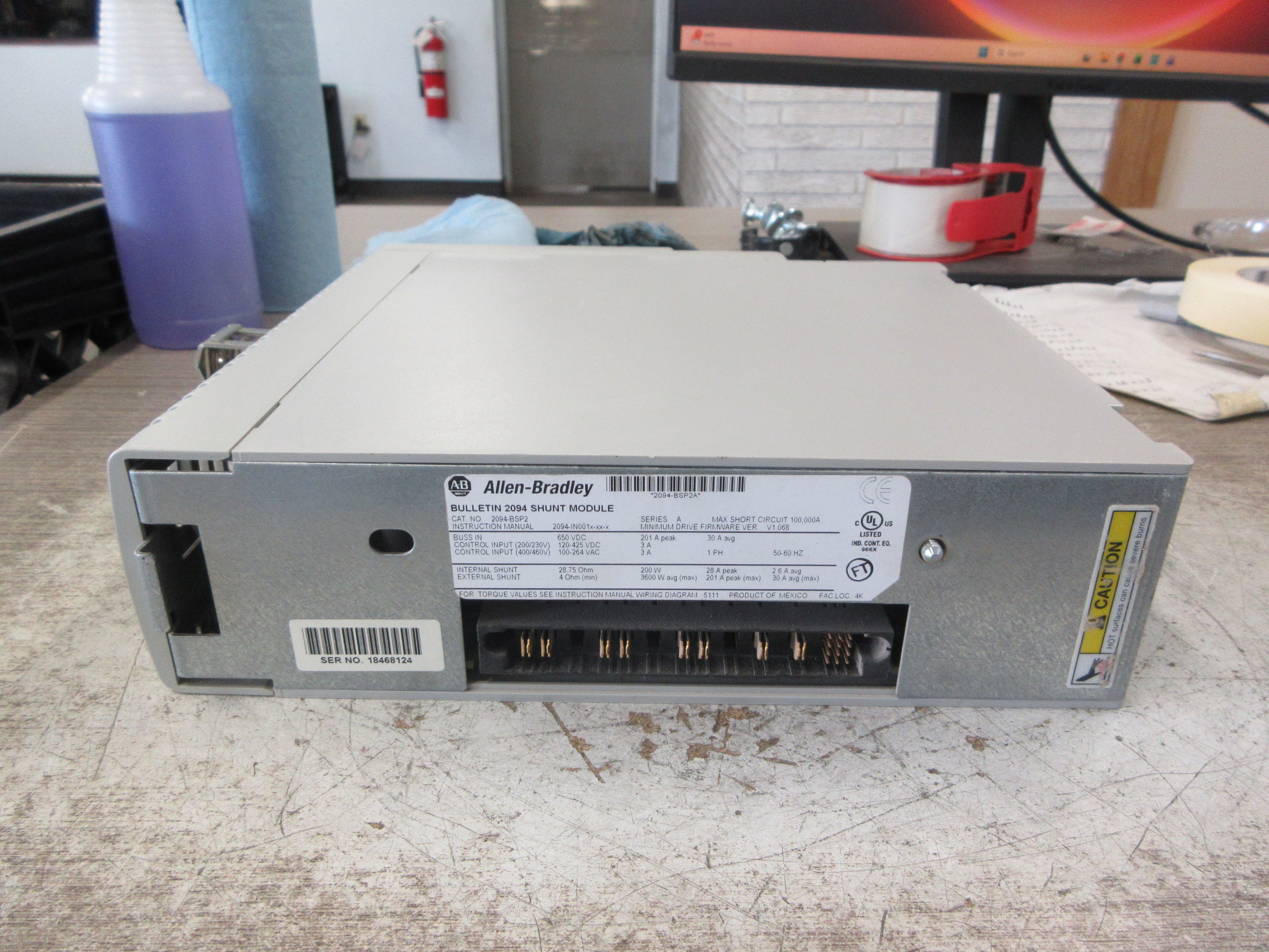 Allen-Bradley Kinetix 6000 Servo Drive Shunt Module 2094-BSP2 Ser. A Used