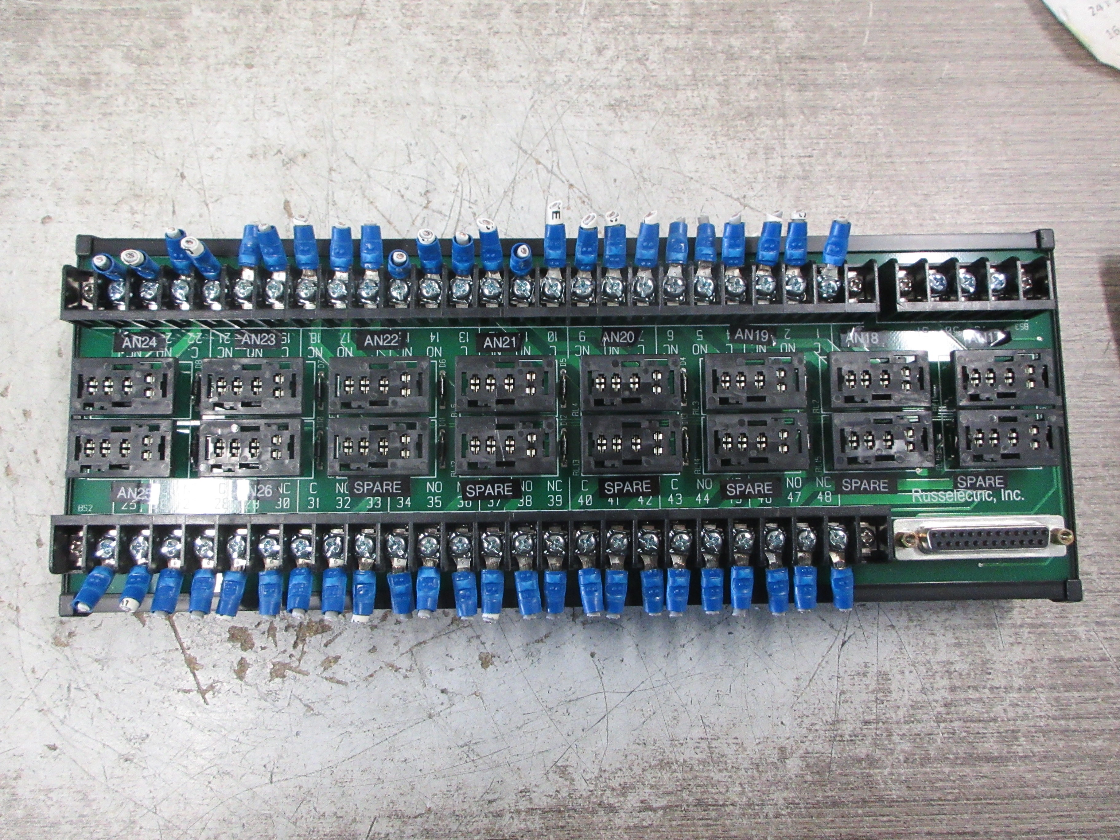 Russelectric Relay Board 02018A *No Relays* Used