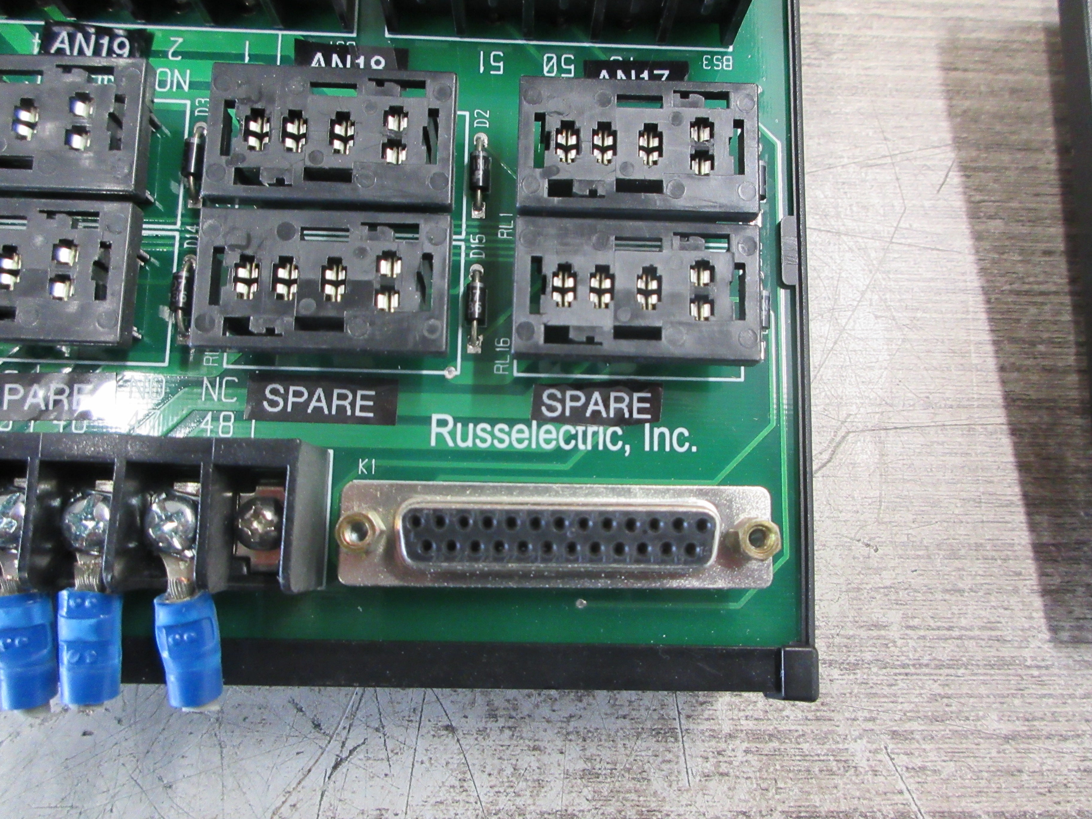 Russelectric Relay Board 02018A *No Relays* Used