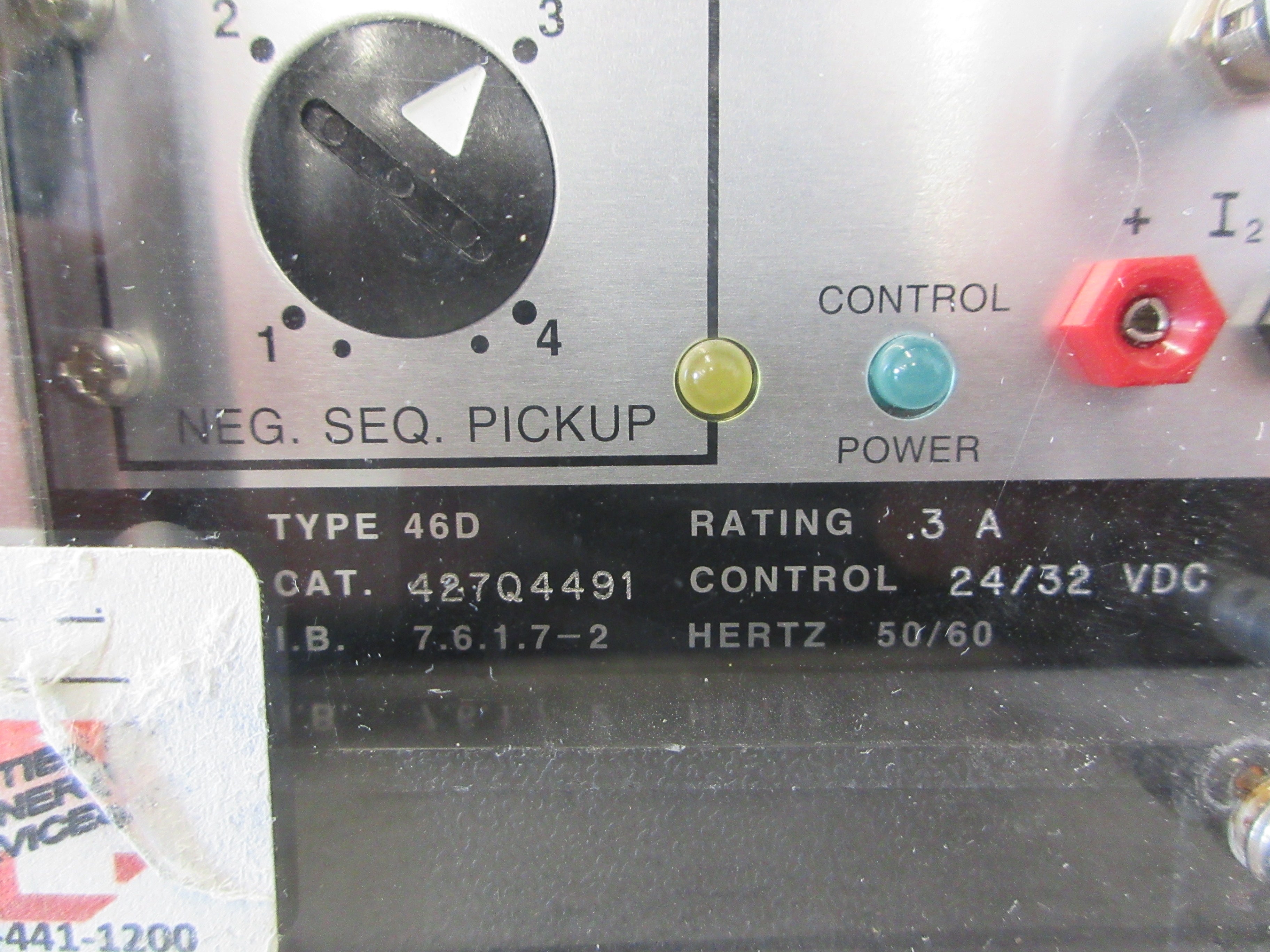 ABB Circuit Shield Type 46D Current Balance Relay 427Q4491 24/32VDC Used