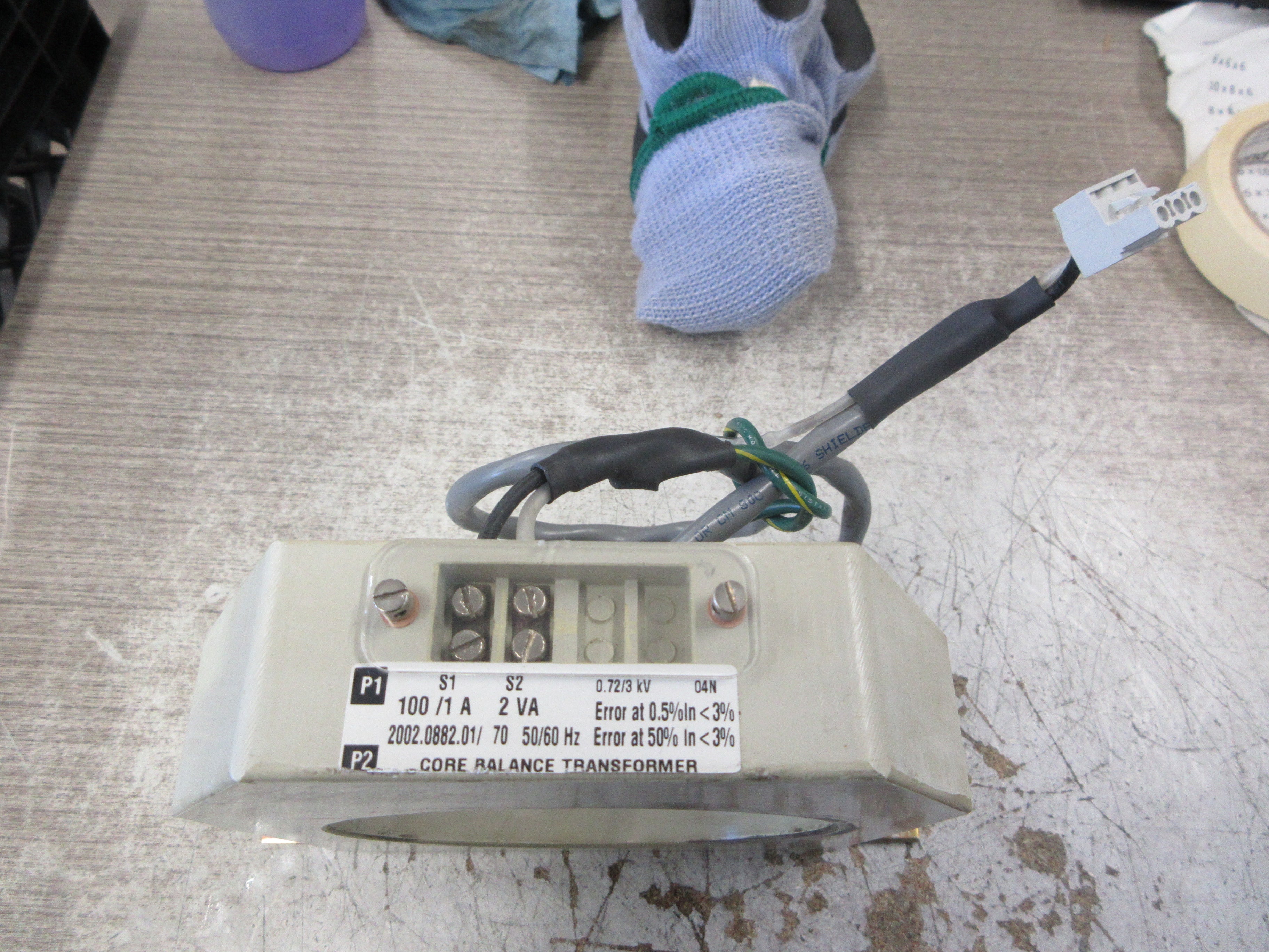Allen-Bradley Core Balance Transformer 825-CBCT Ser. B Ratio 100:1A 2VA Used