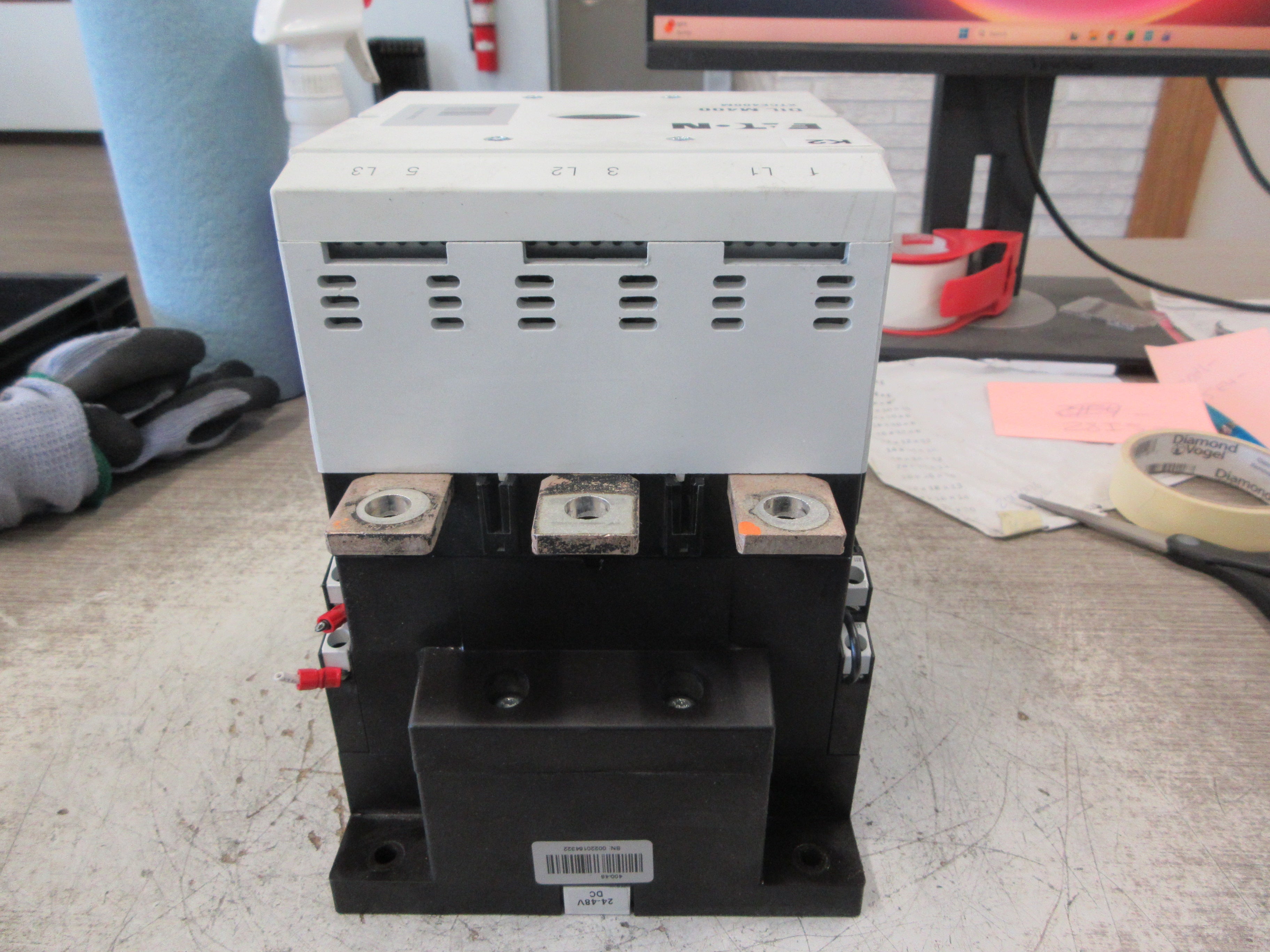 Eaton Contactor DIL M400 XTCE400M 24-48VDC Coil 450A 600V Used