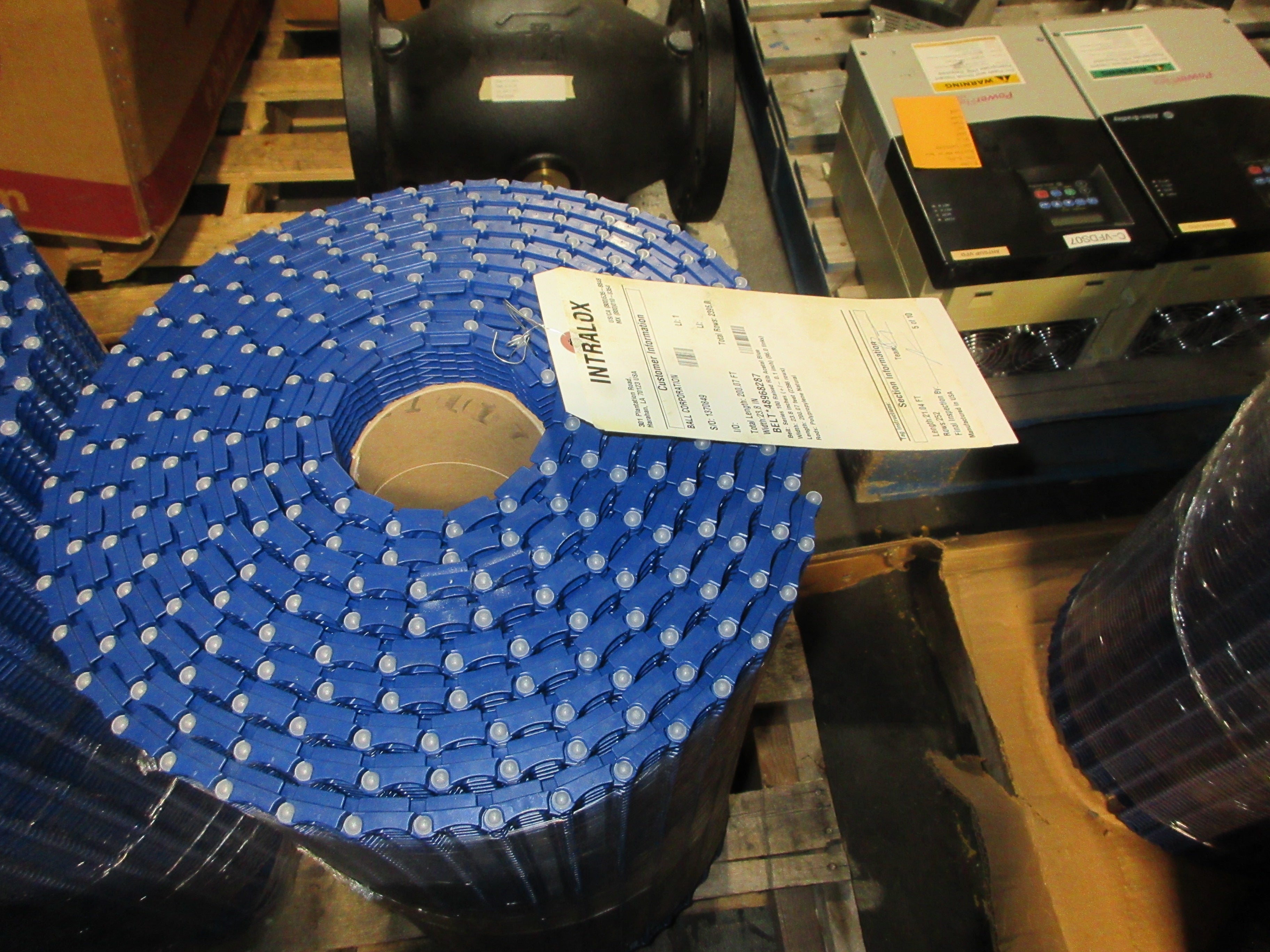 Intralox Series 100 Raised Rib Belt 48968287 Length: 21.04FT New Surplus