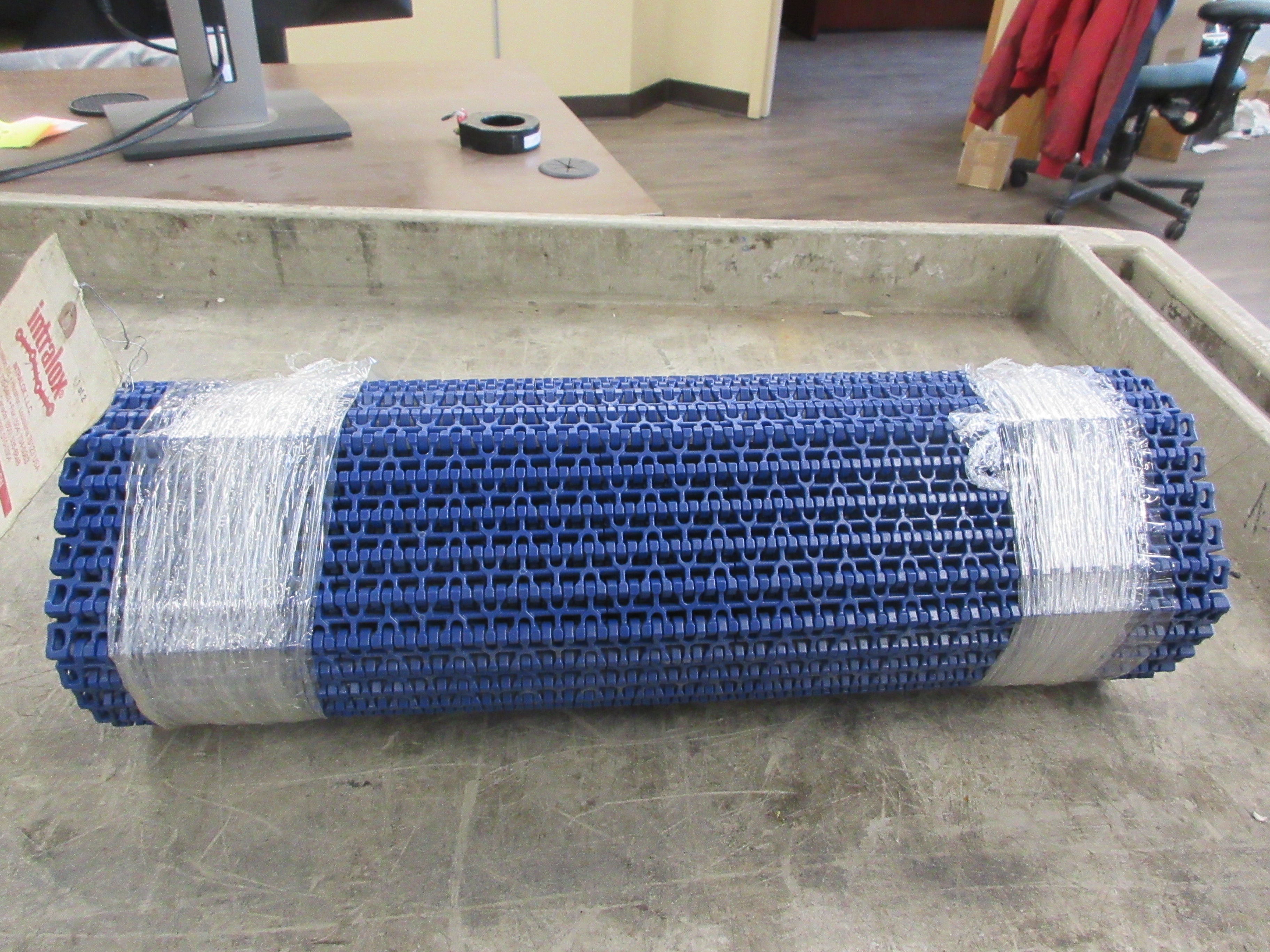 Intralox Series 1100 Flush Grid Belt 13093456 Length: 25.60FT New Surplus