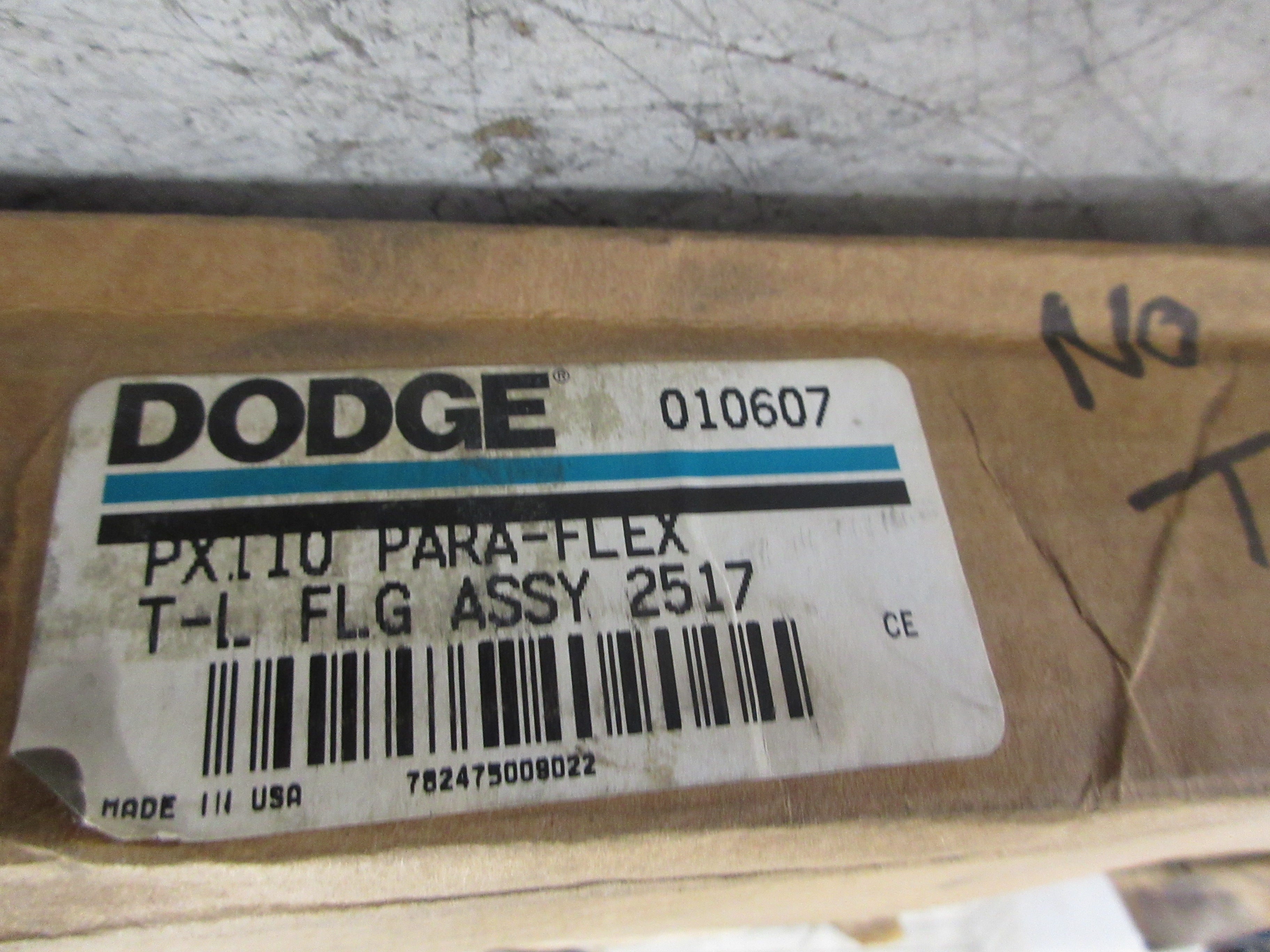 Dodge PX110 Para-Flex Taper-Lock Flange Assembly 2517 010607 New Surplus