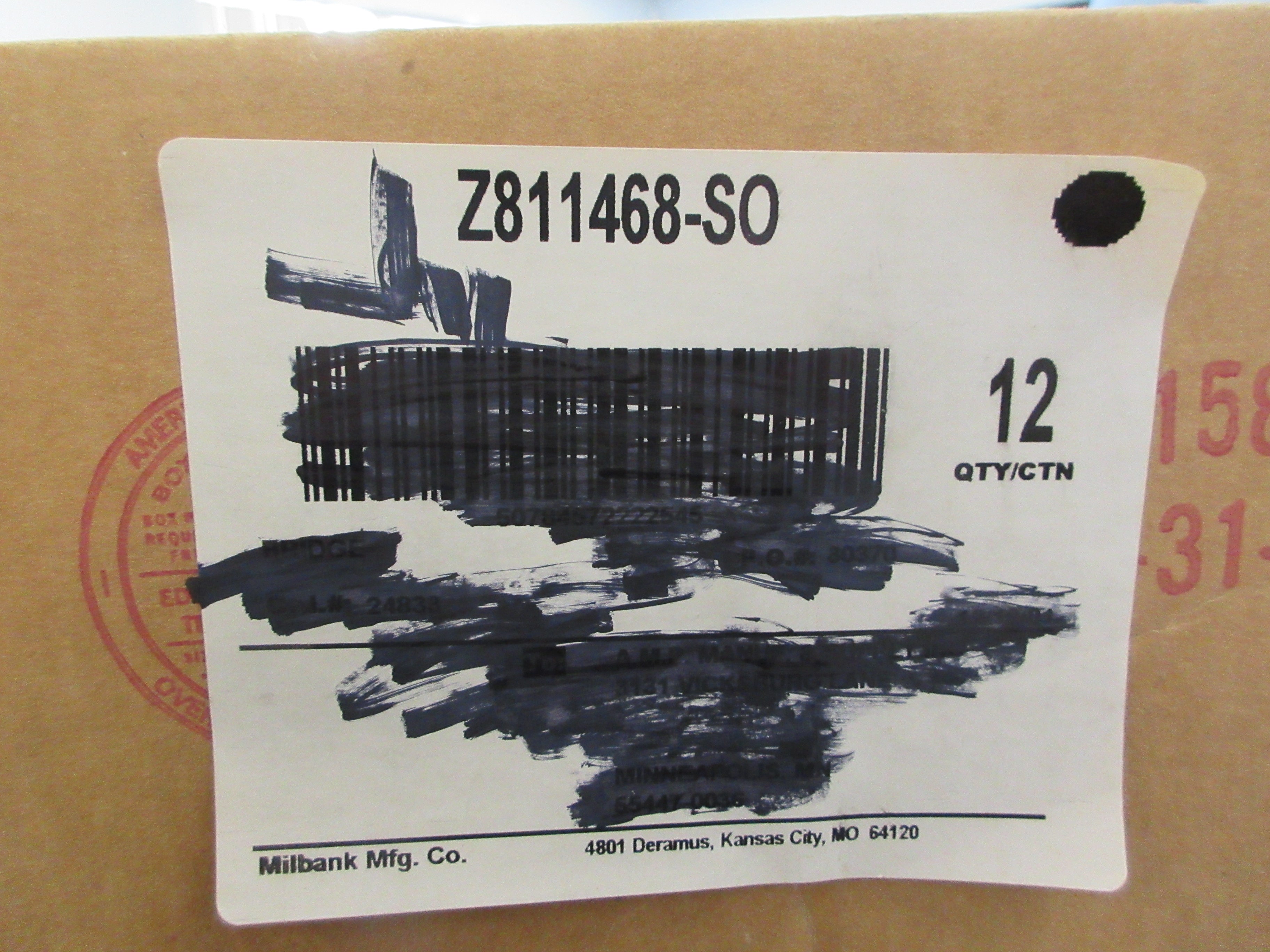 Milbank Bridge Z811468-SO *Box of 12* New Surplus