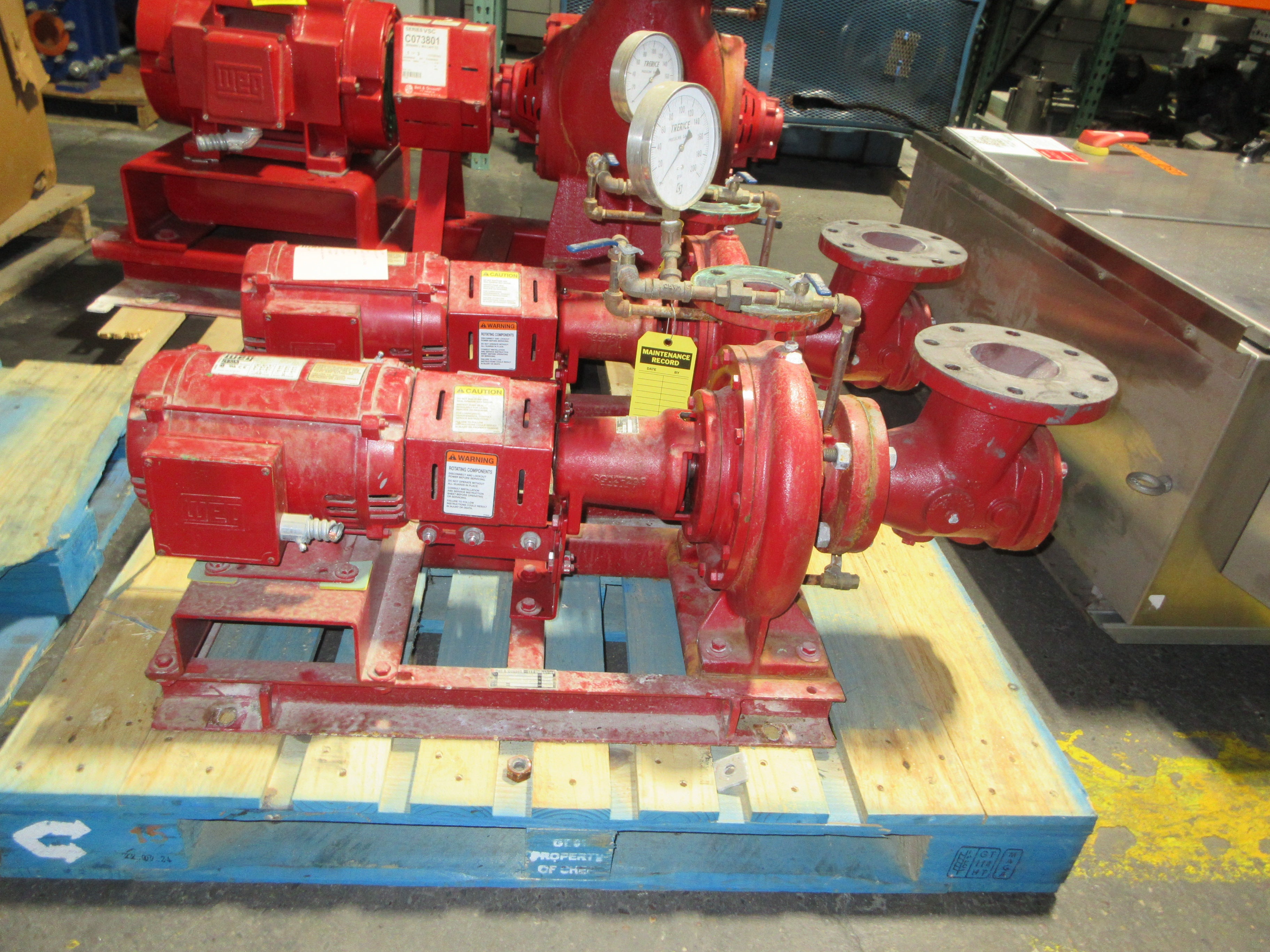 Bell & Gossett Pump 1510 BF 7.75 2.5BB 5HP 1800RPM 55 FT Head 191 GPM Used