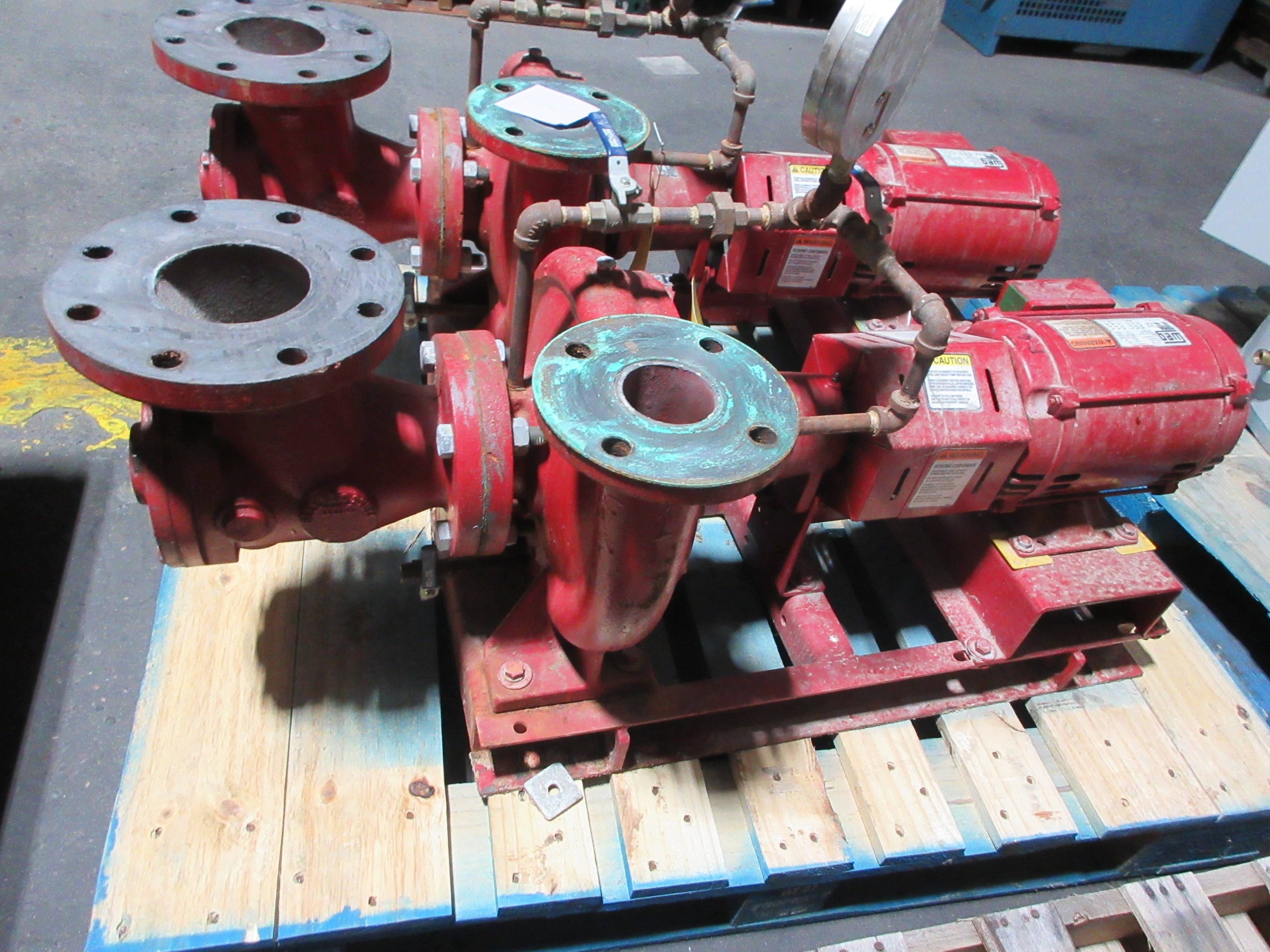 Bell & Gossett Pump 1510 BF 7.75 2.5BB 5HP 1800RPM 55 FT Head 191 GPM Used