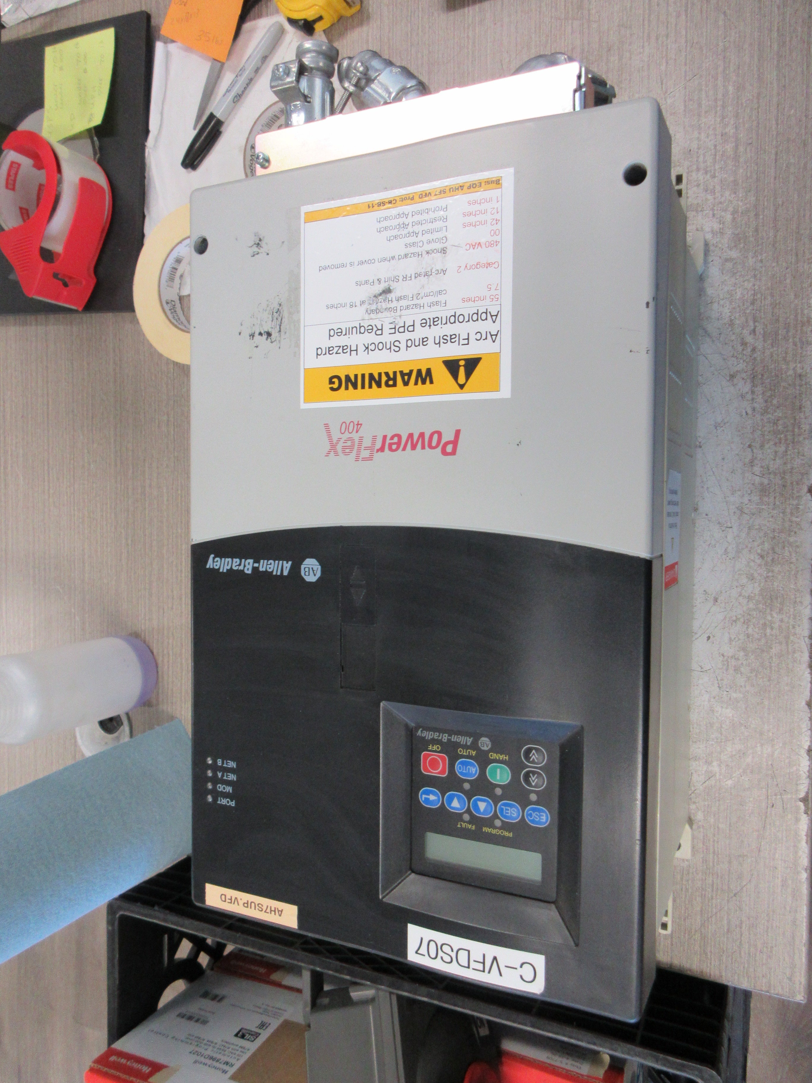 Allen-Bradley PowerFlex 400 AC Drive 22C-D045A103 Ser. A 30HP 3Ph Used