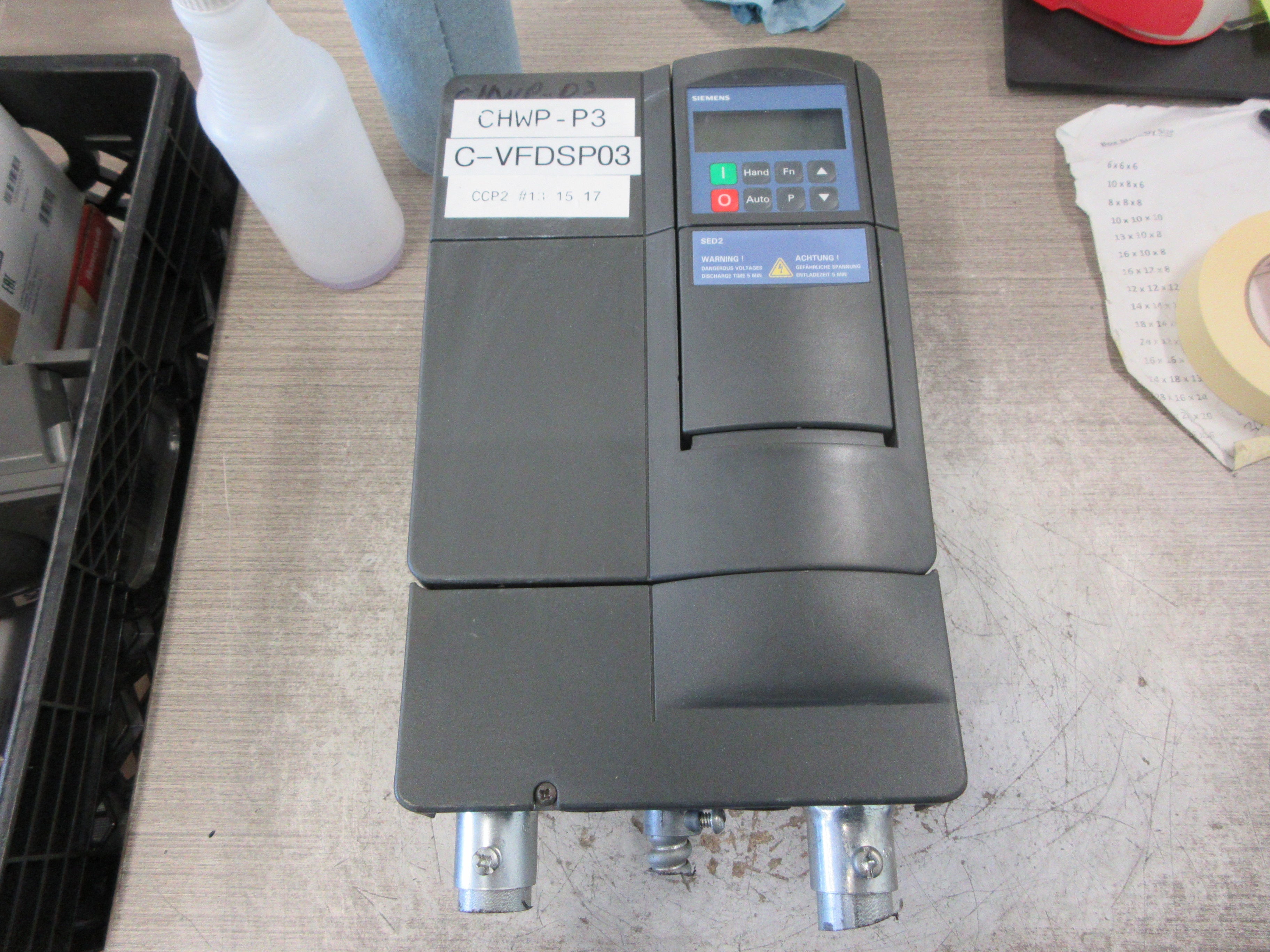 Siemens SED2-5.5/32X AC Drive 6SE6436-2UD25-5CA0 7.5HP 3Ph W/Keypad Used