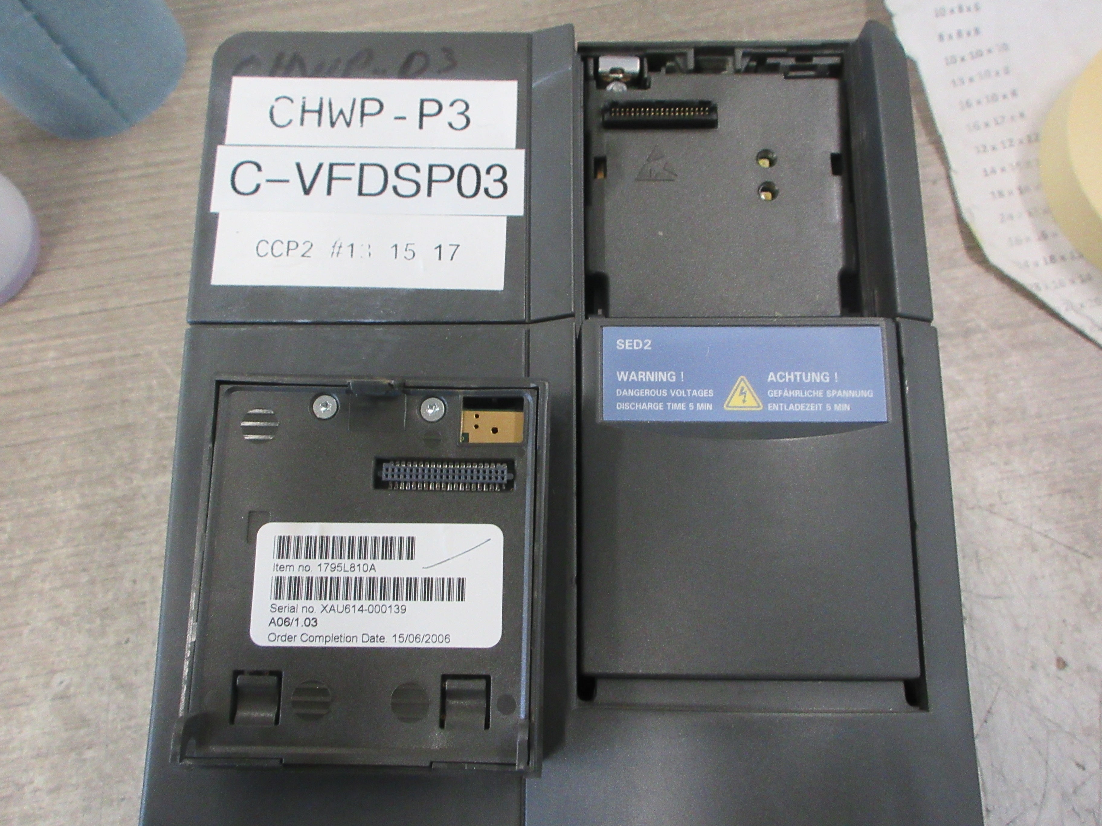 Siemens SED2-5.5/32X AC Drive 6SE6436-2UD25-5CA0 7.5HP 3Ph W/Keypad Used