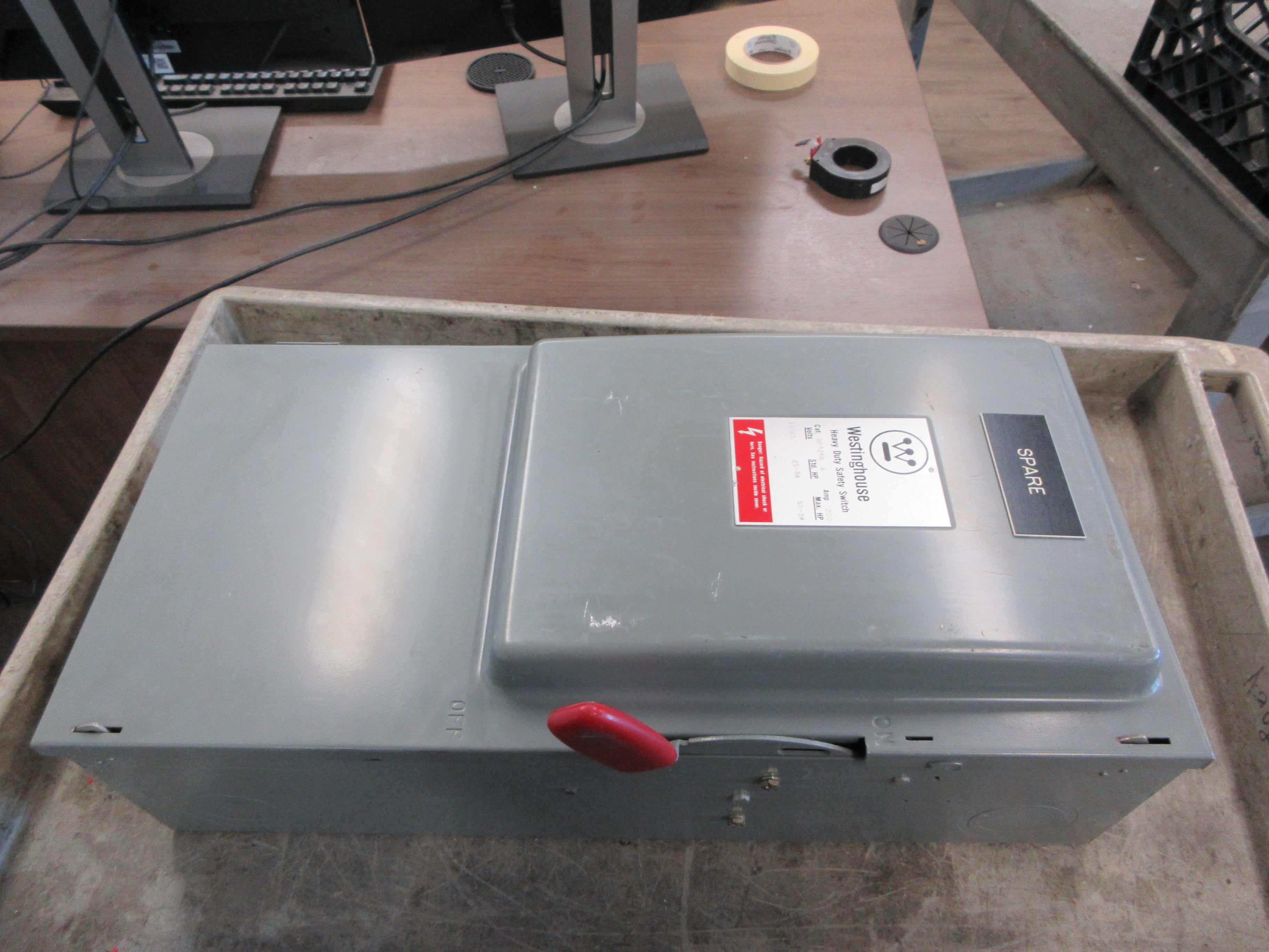 Westinghouse Fusible Safety Switch/Disconnect HF424N A 200A 240V 3P Used