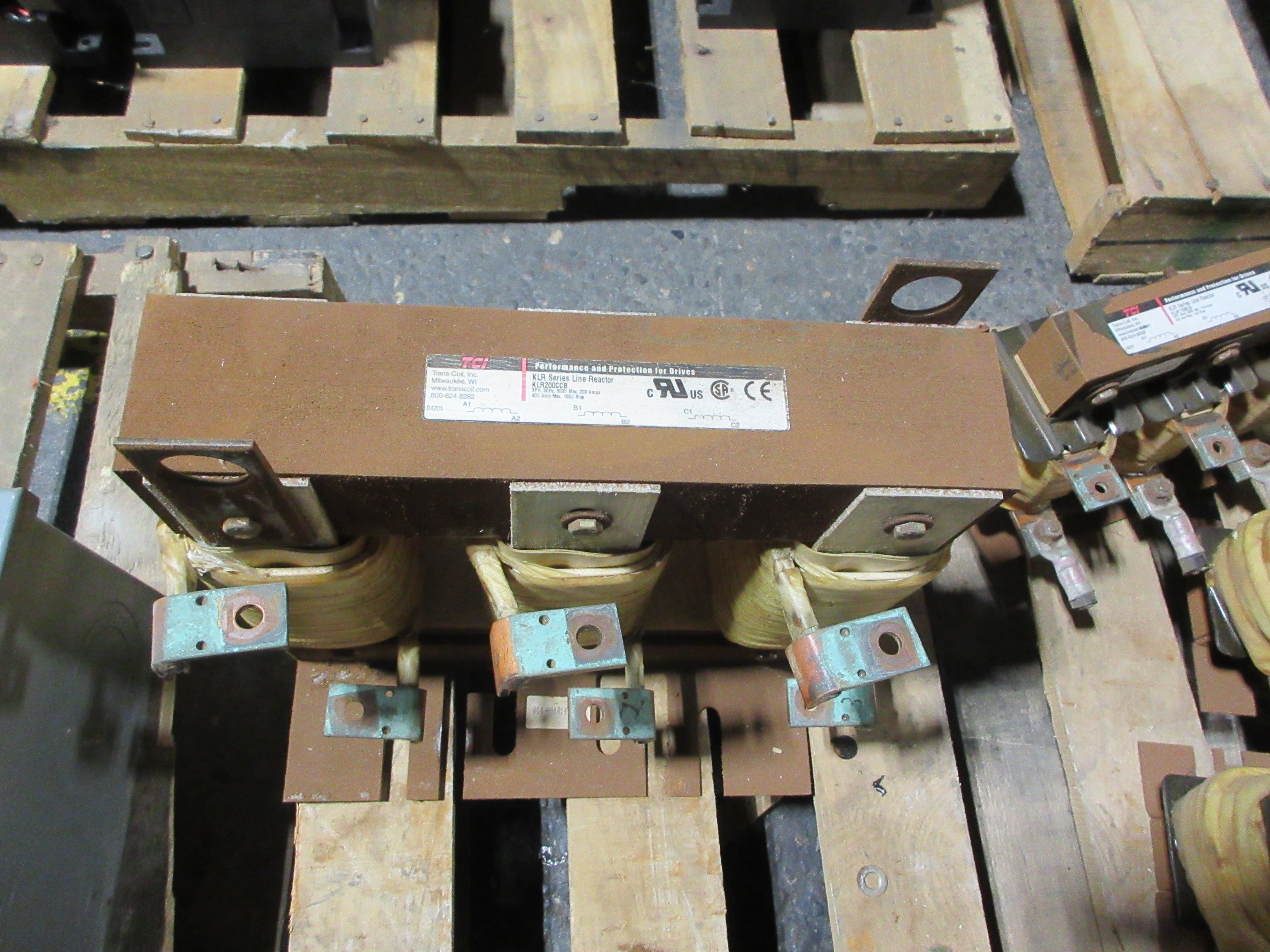 TCI KLR Series Line Reactor KLR200CCB 200A 600V 60Hz 3Ph Used