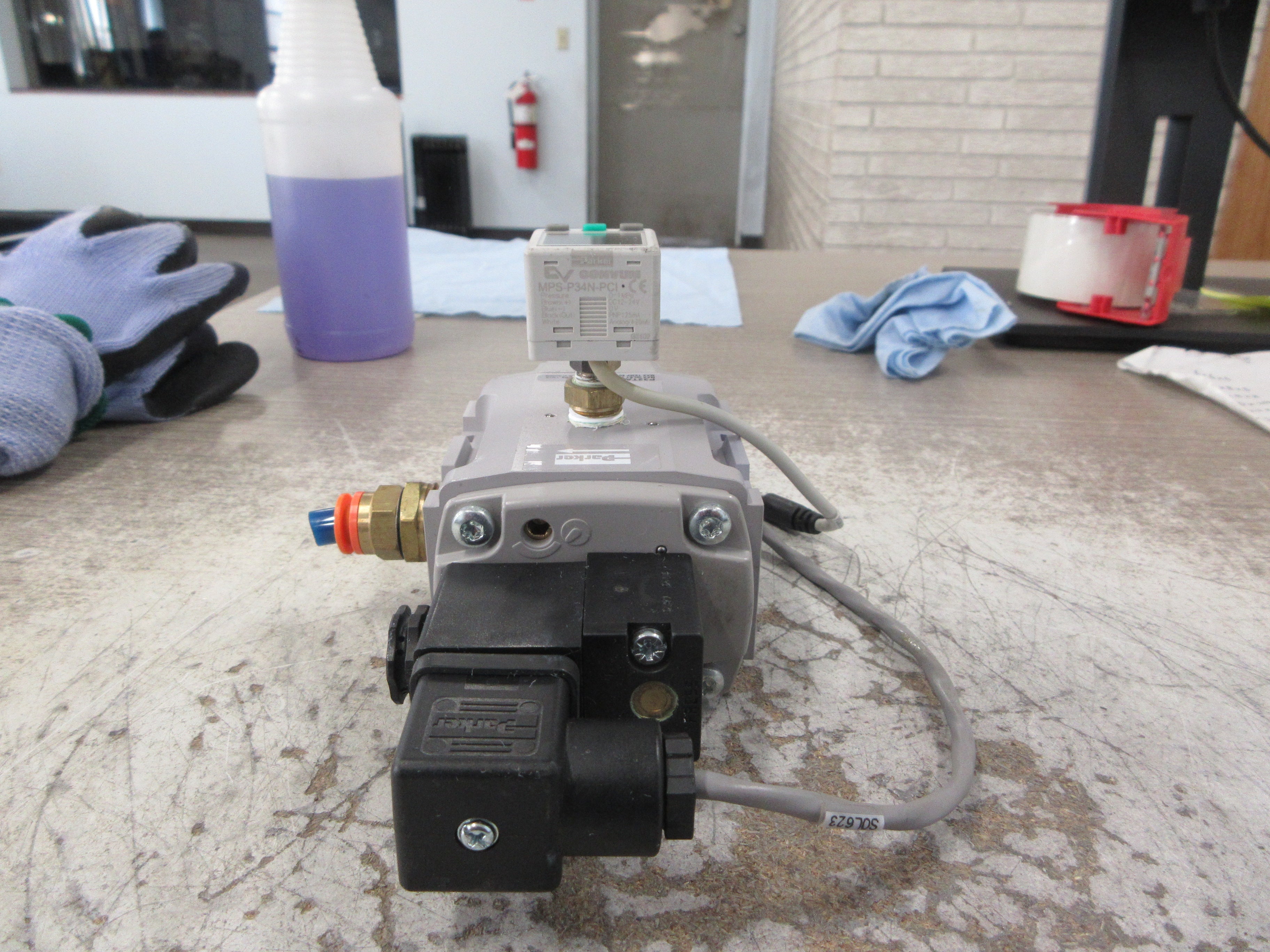 Parker Global FRL Soft Start/Dump Valve P32TA94SCNA2CN 145 PSI 122°F Used