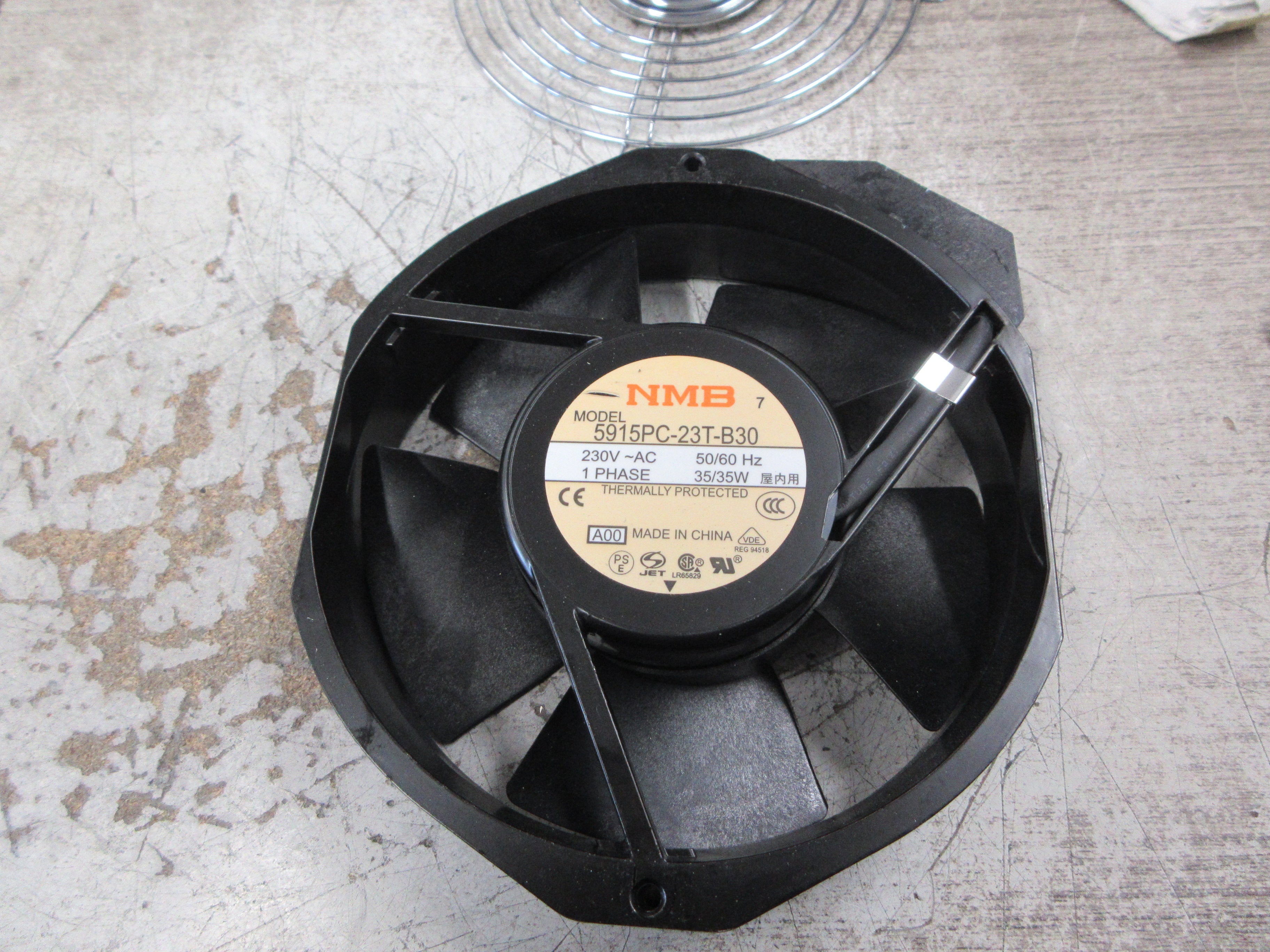 NMB Axial Fan 5915PC-23T-B30 230V 50/60Hz 1Ph 35W W/Grille (No Screws) Used