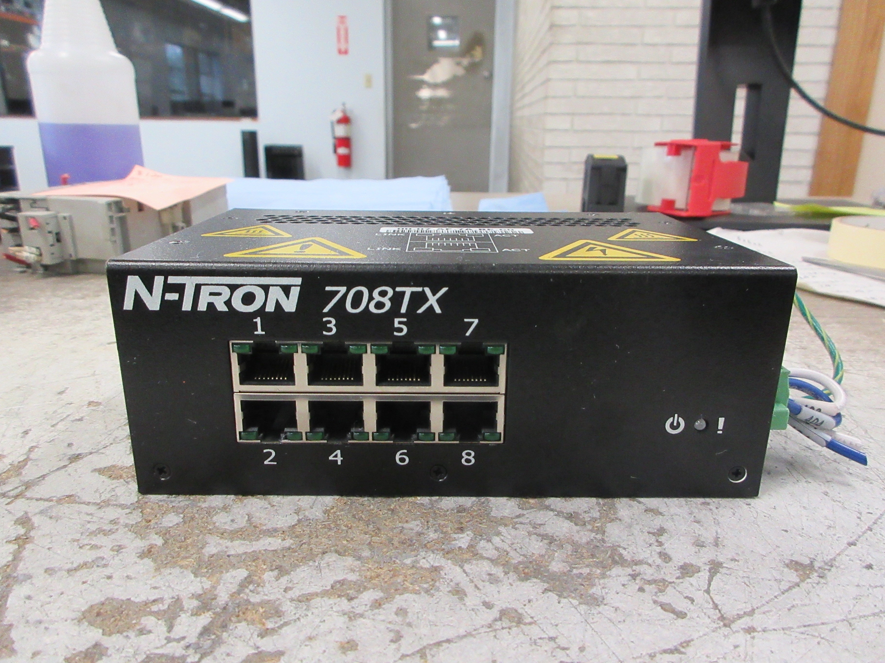 N-Tron Ethernet Switch 708TX 8-Port 10-30V 0.25A Used