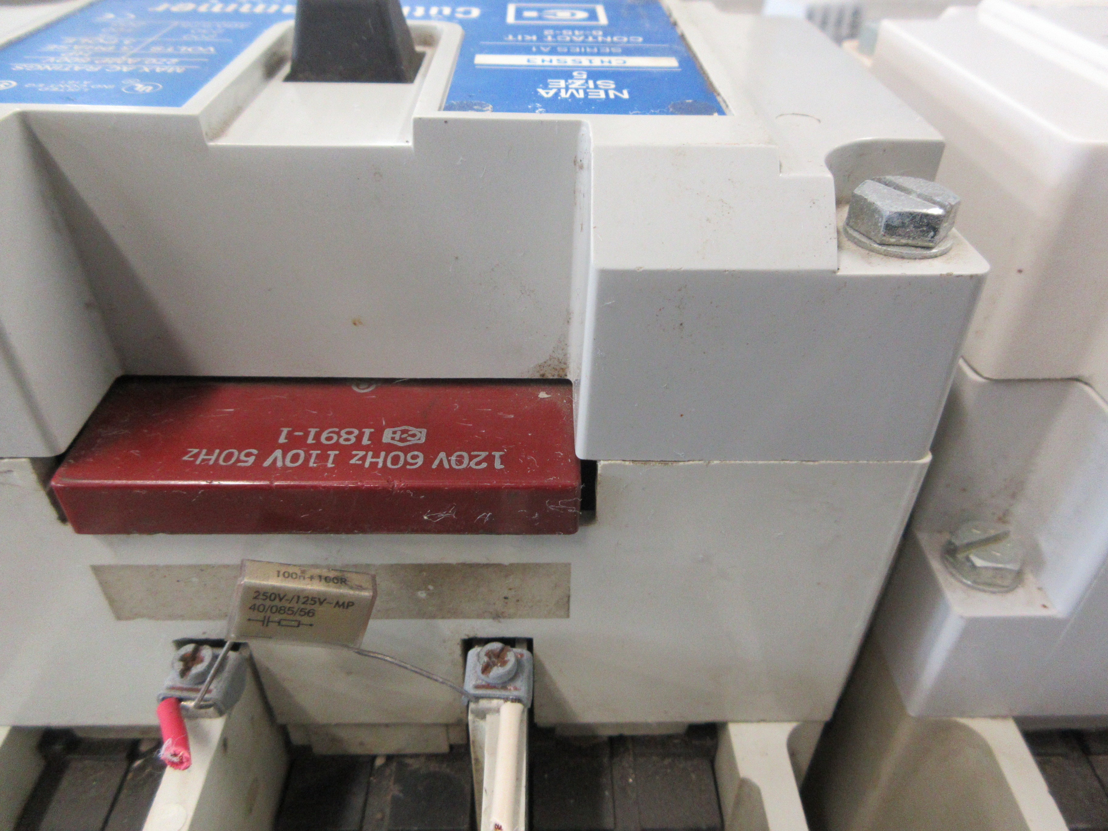Eaton / Cutler-Hammer Size 5 Reversing Contactor CN15SN3 120V Coil 270A Used