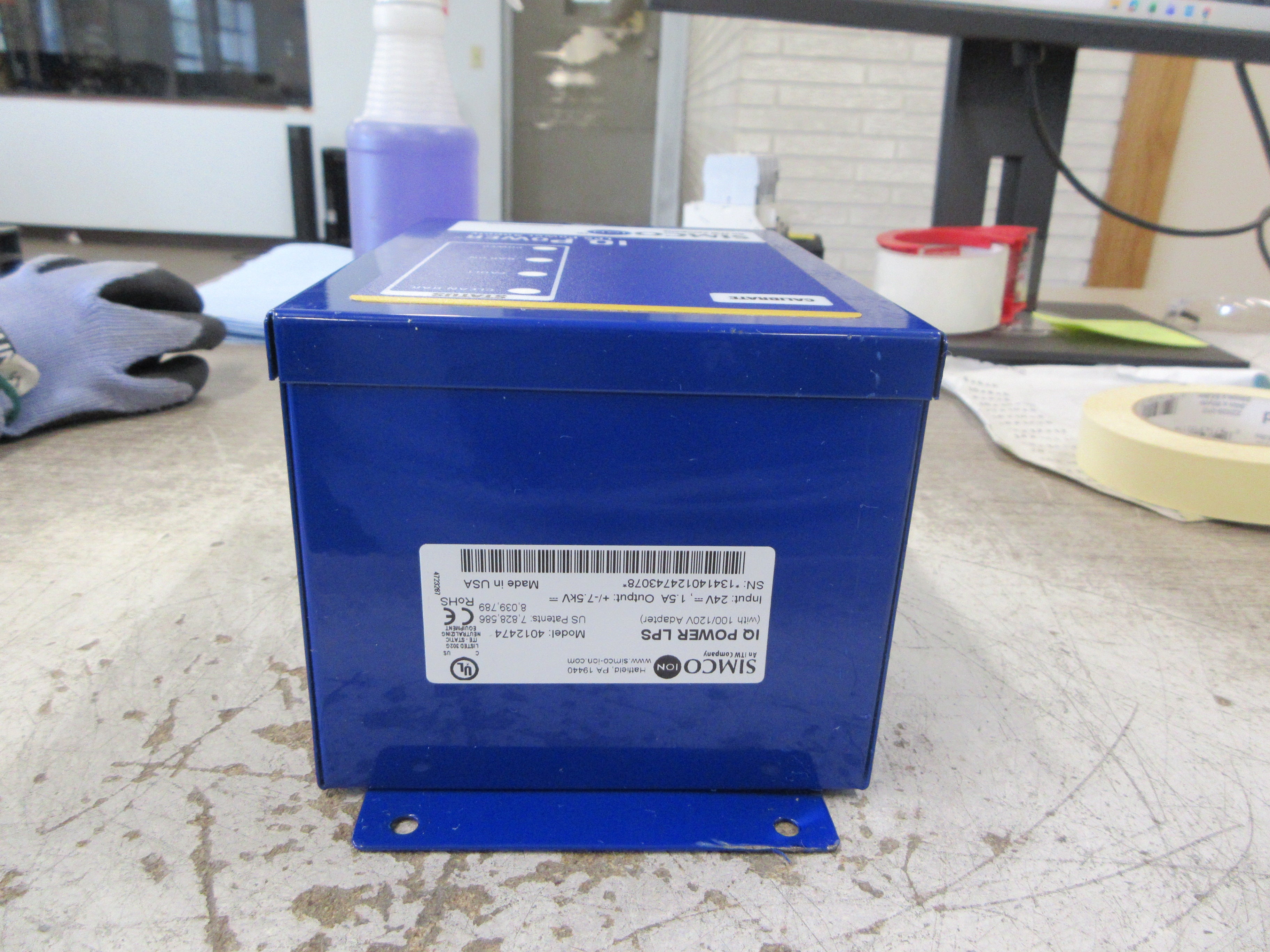 Simco IQ Power LPS Power Supply 4012474 Input: 24VDC 1.5A Output: 7.5KV DC Used