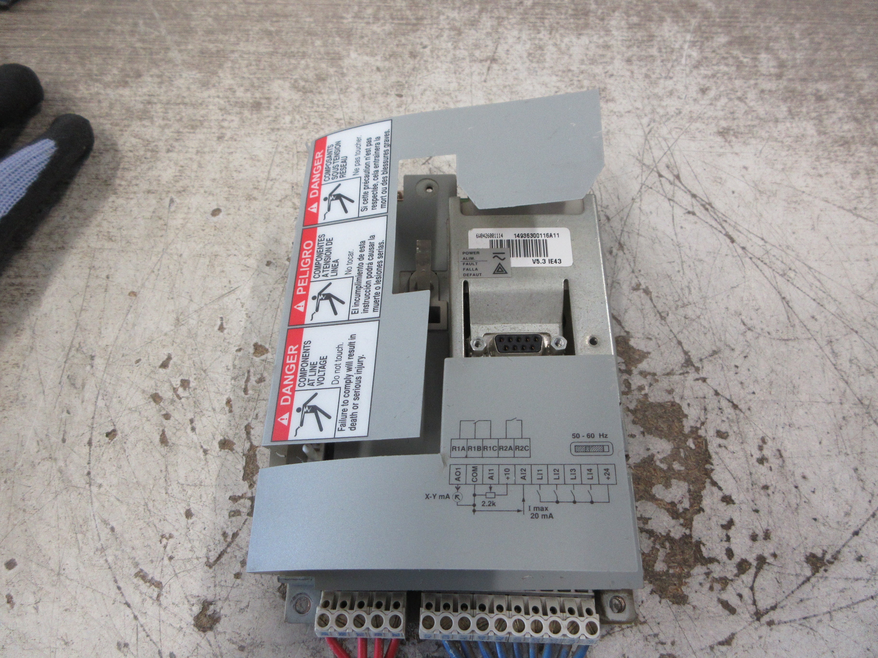 Schneider Electric Drive Keypad Interface 6W0426001114 V5.3 IE43 Used