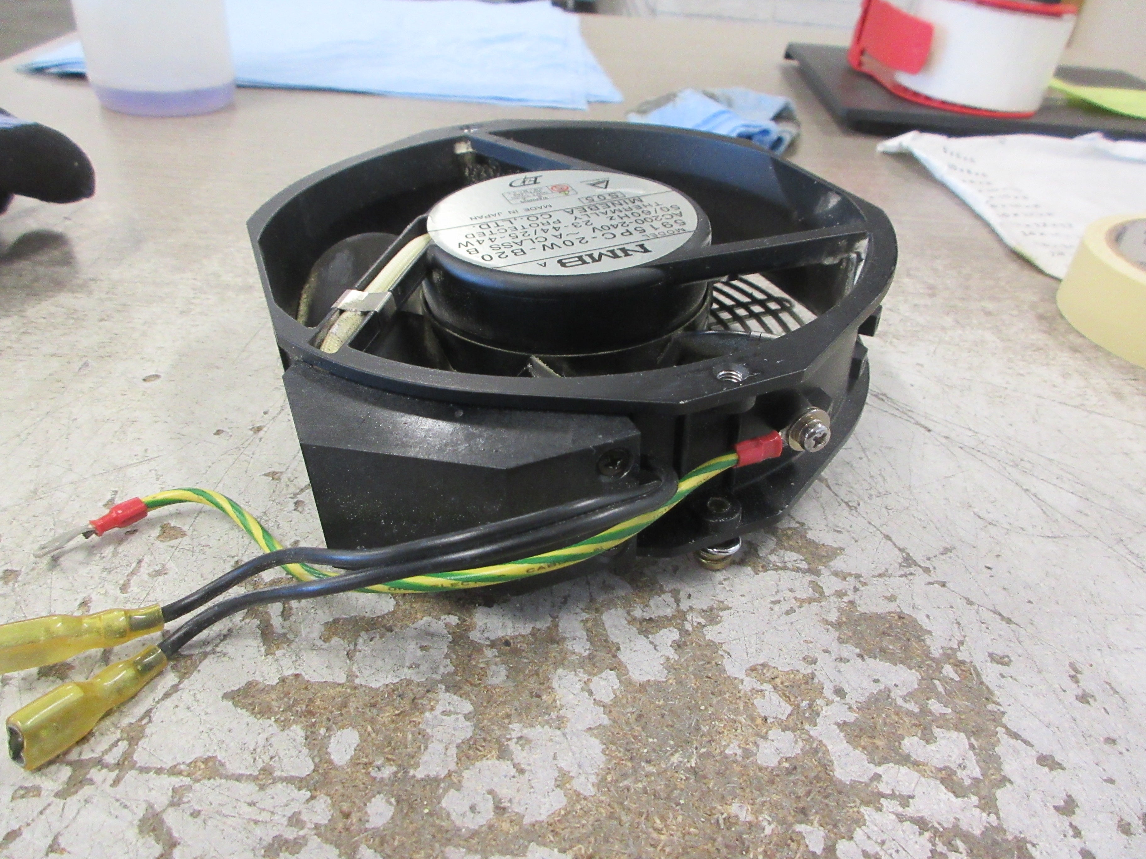 Minebea NMB Axial Fan 5915PC-20W-B20 200-240V 50/60Hz W/Grille Used