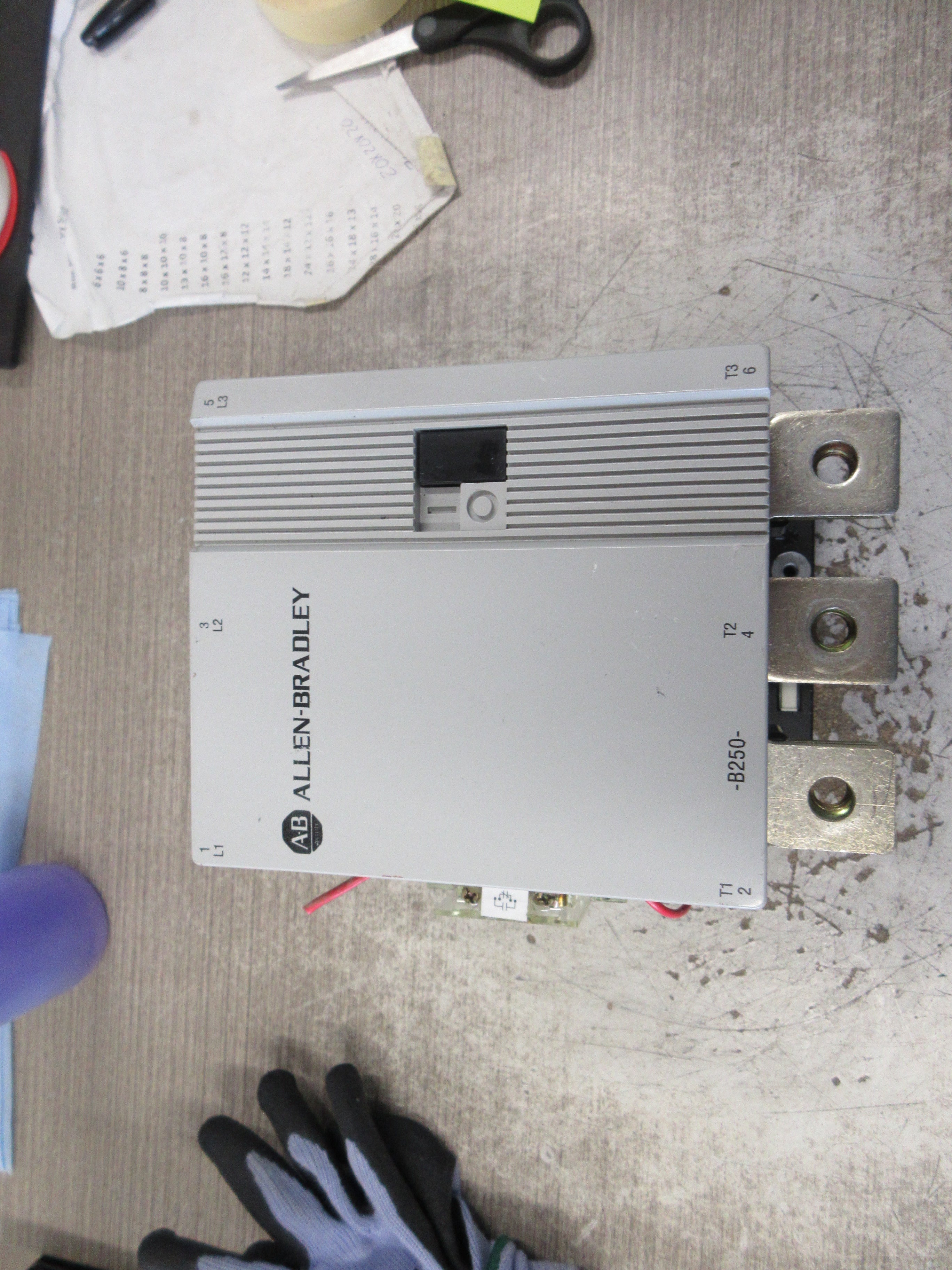 Allen-Bradley Contactor 100-B250N*3 Ser. B 120V Coil 250A 600V Used