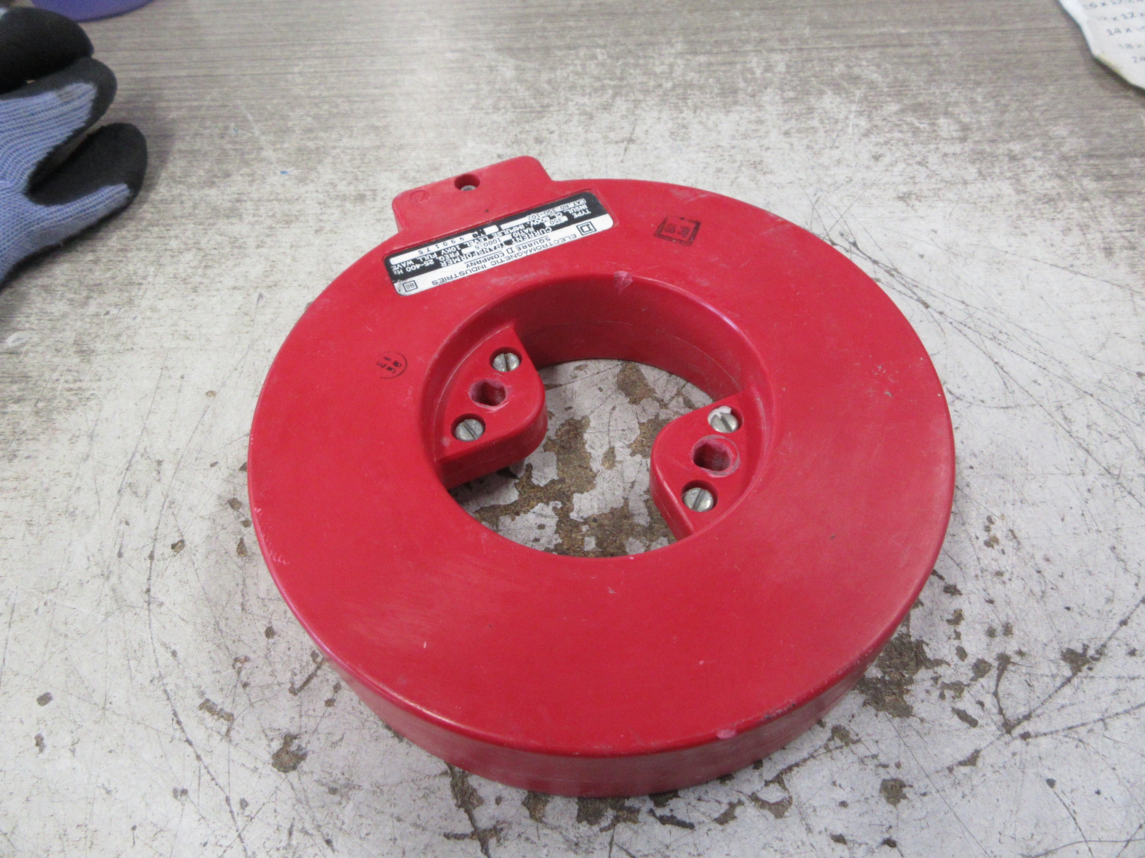 Square D Current Transformer 350-102 Ratio 1000:5A 25-400Hz 600V 10KV BIL Used