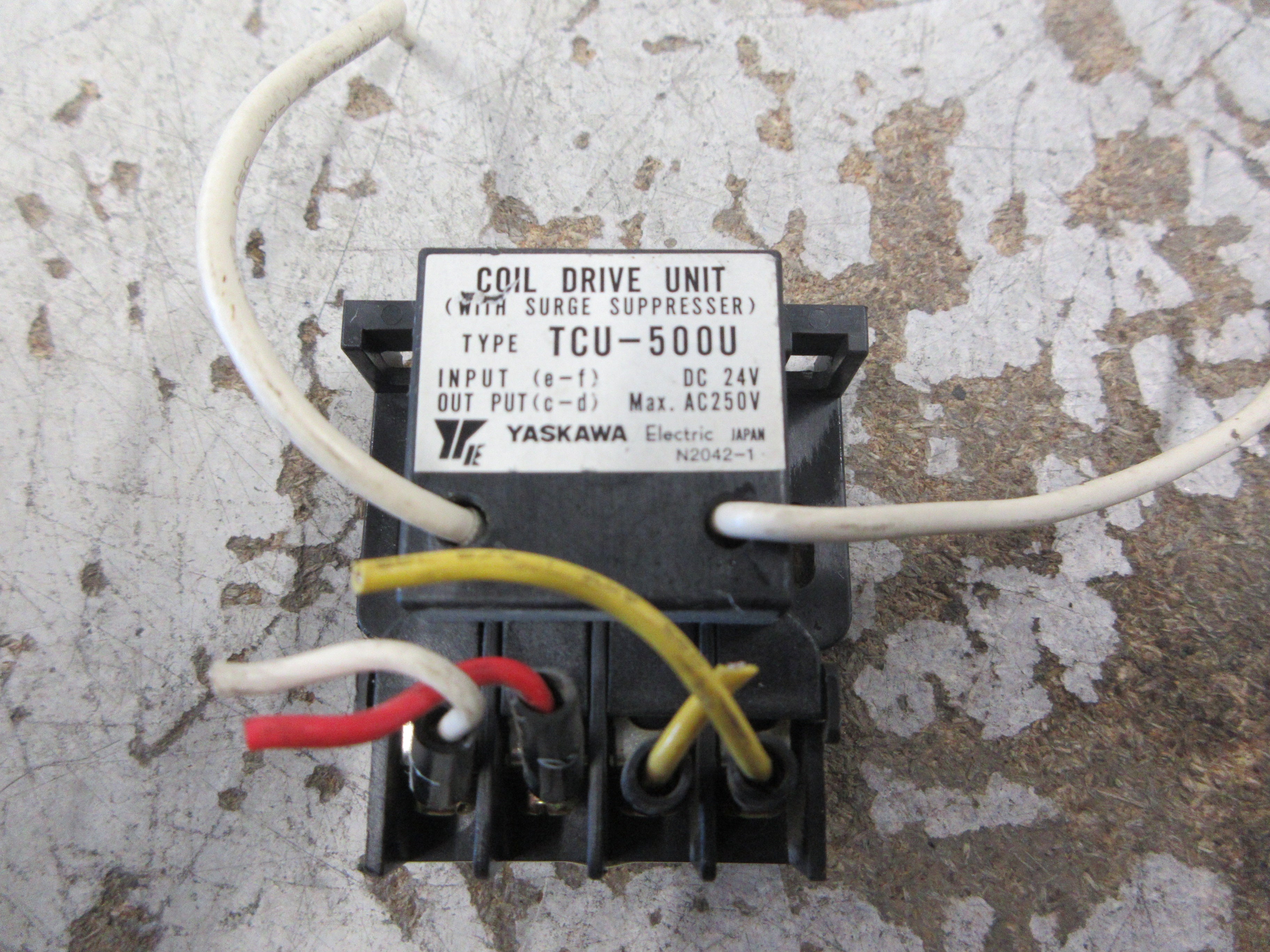 Yaskawa Coil Drive Unit TCU-500U Input: 24VDC Output: 250VAC Used