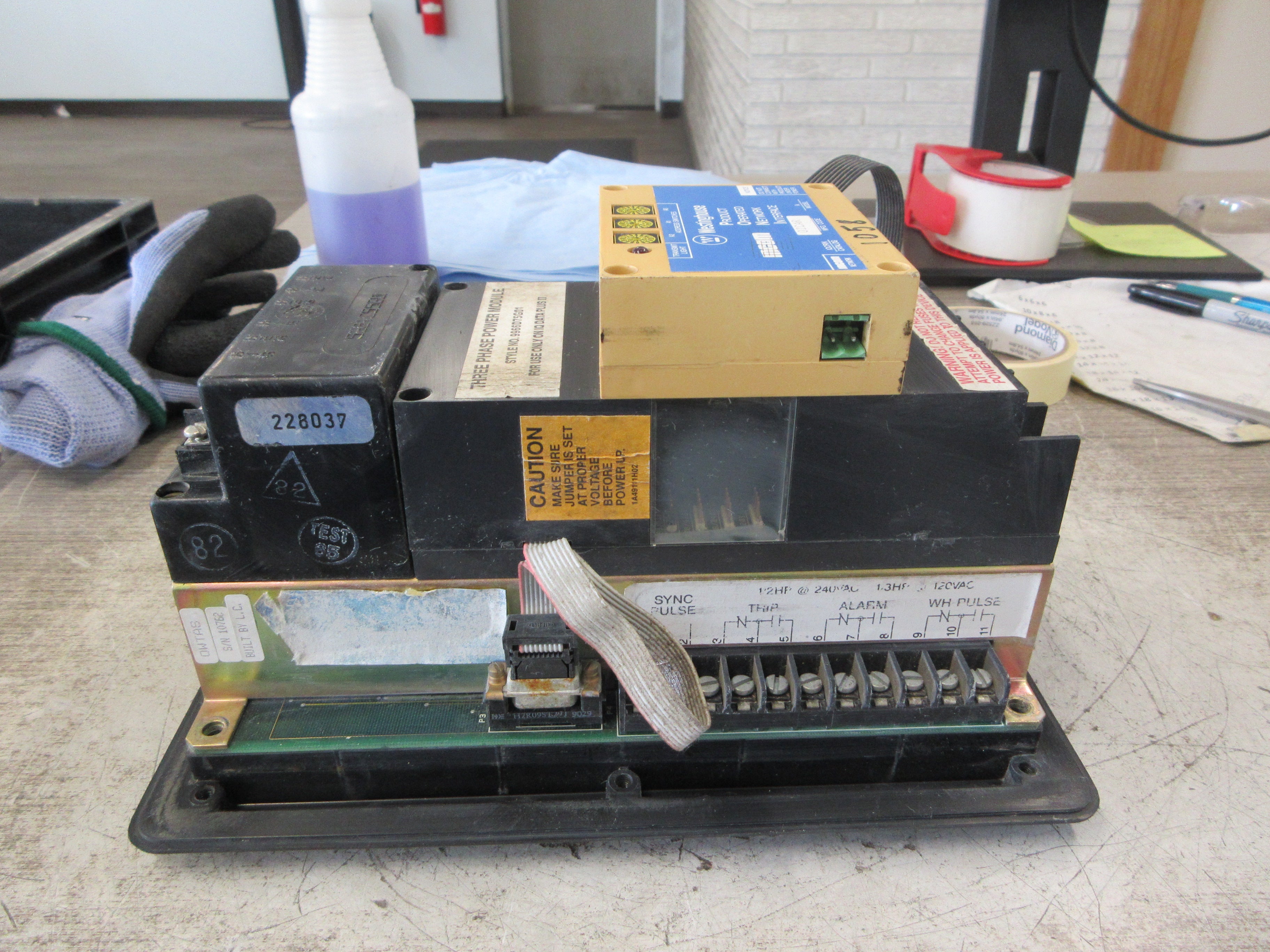 Westinghouse IQ Data Plus II 2D78522G02 w/ PONI Module w/ 5281C55G01 Module Used