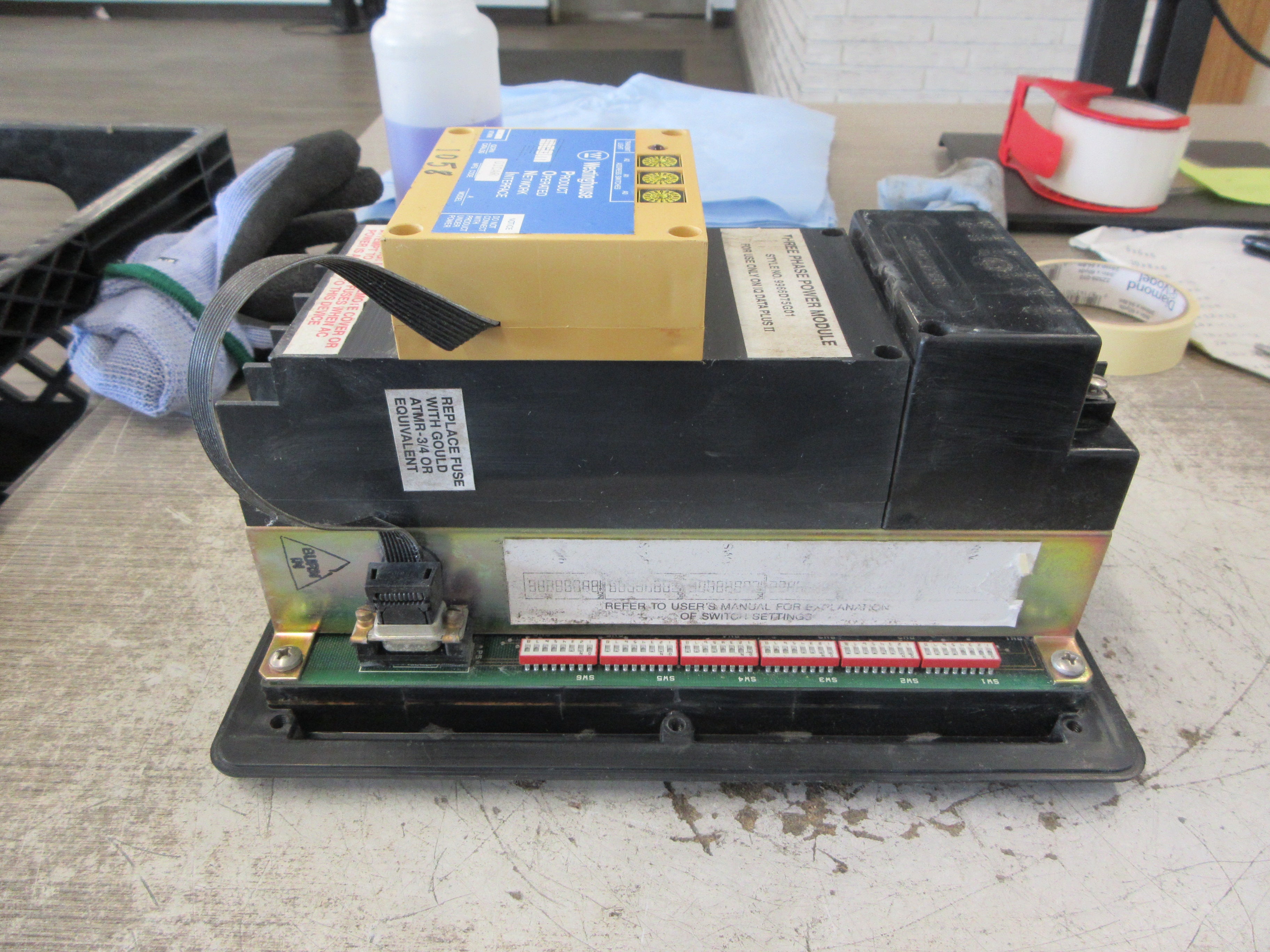 Westinghouse IQ Data Plus II 2D78522G02 w/ PONI Module w/ 5281C55G01 Module Used