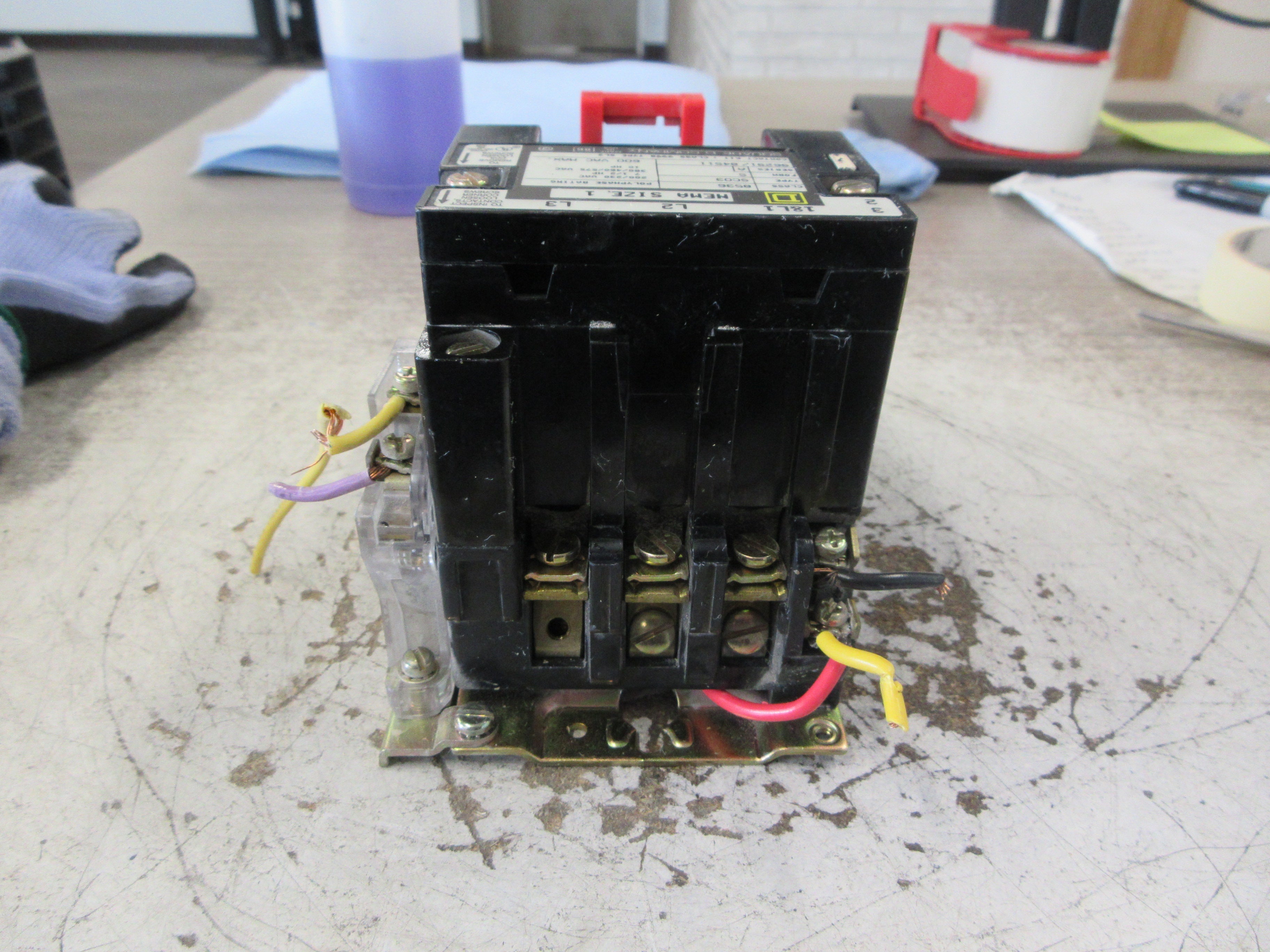 Square D Size 1 Starter 8536 SCO3 S Ser. A 120V Coil Used