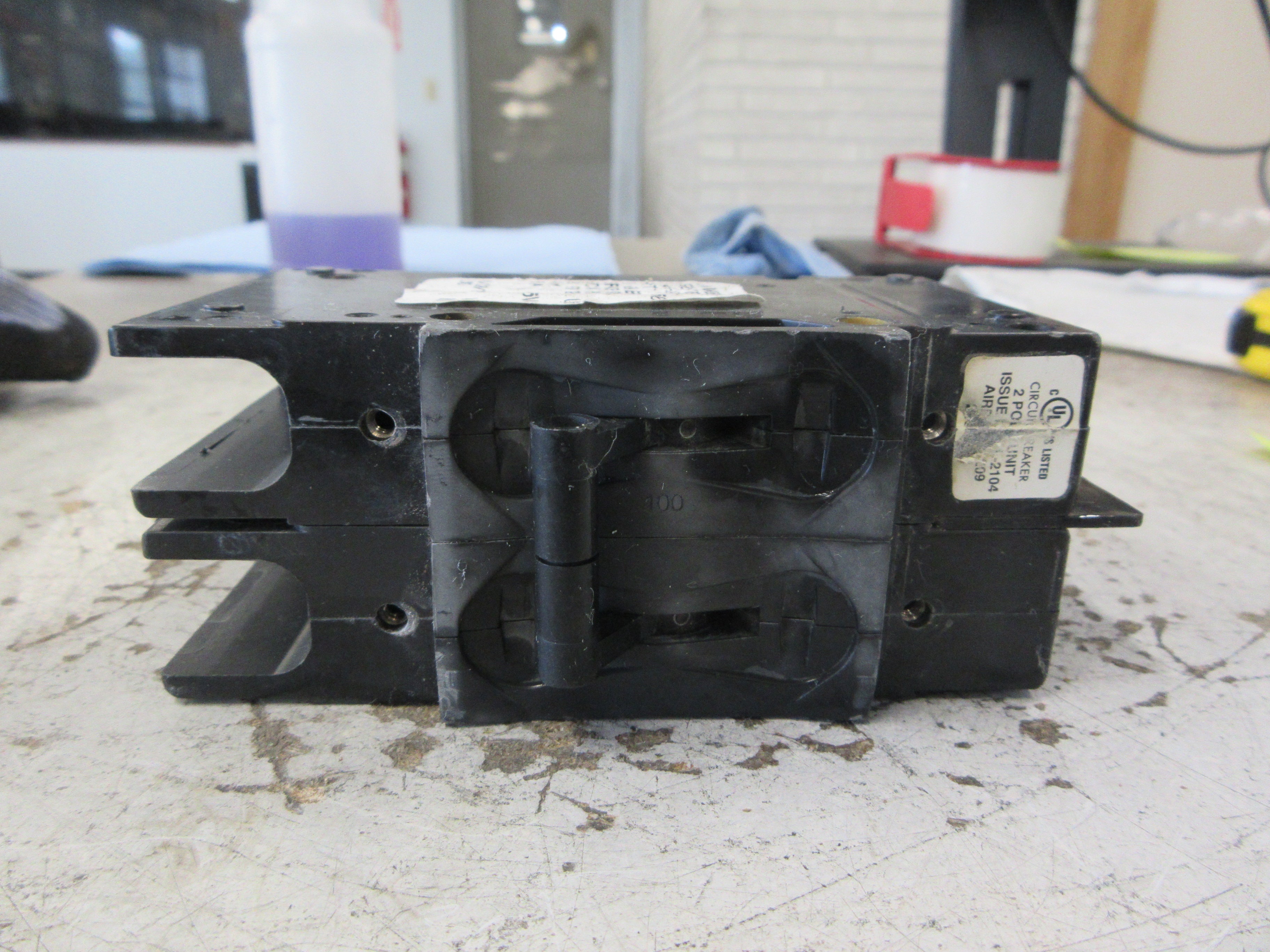 Airpax Circuit Breaker 209-2-1REG4-66-4-9-100-H-V 100A 240V 2P Used