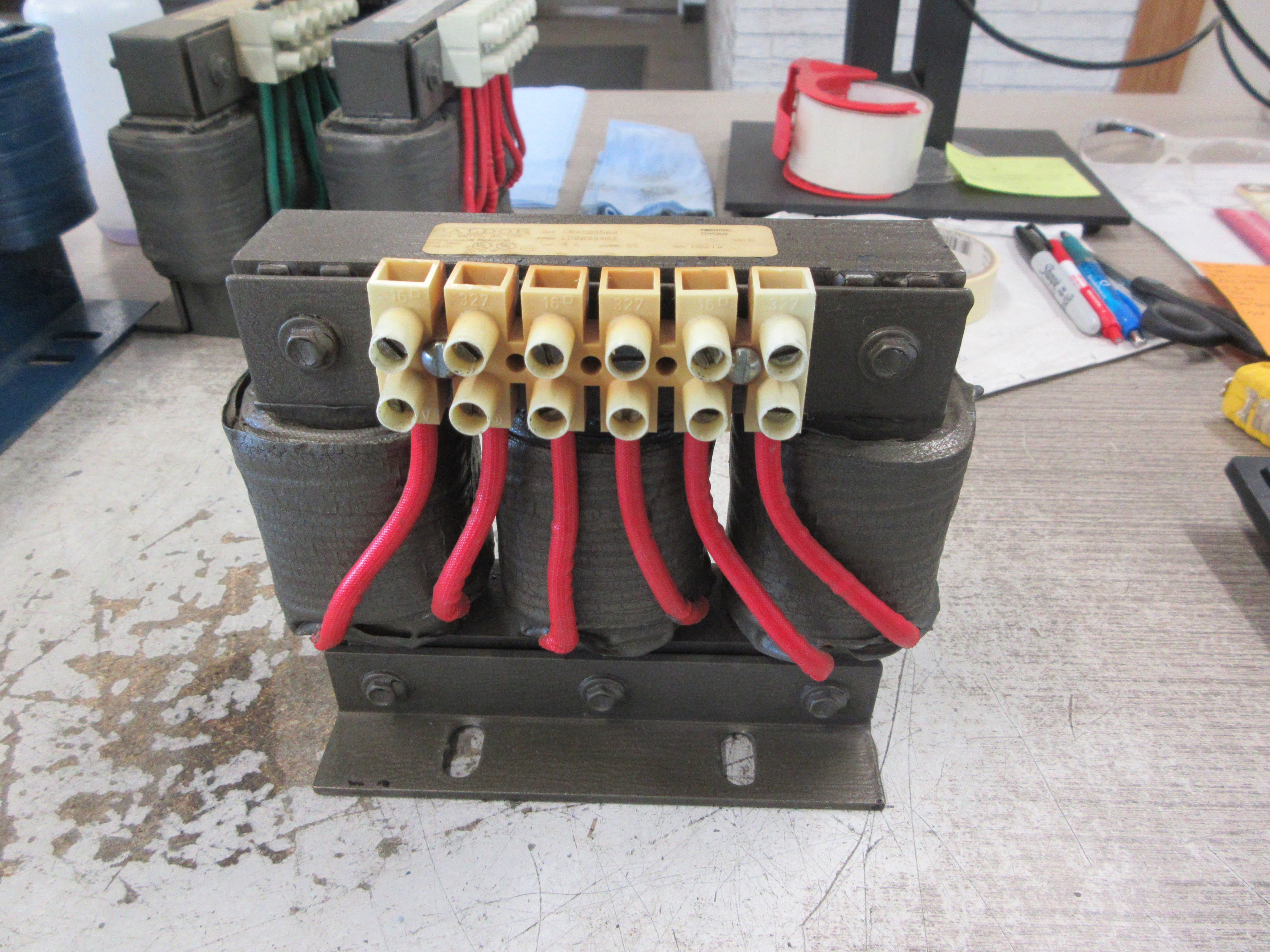 Baldor 3Ph Line Reactor LRAC03502 0.8mH 35A 600V 50/60Hz Used