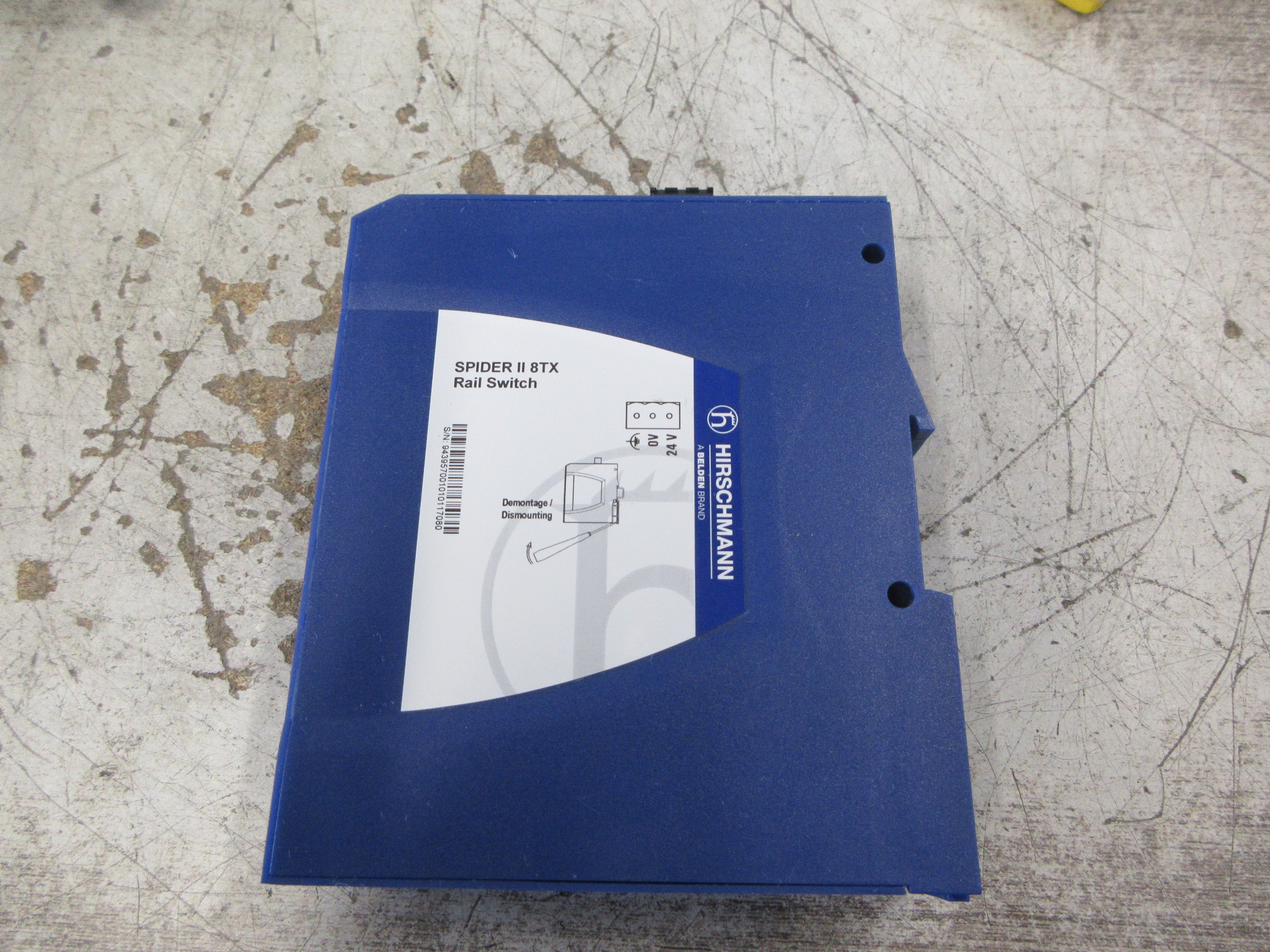 Hirschmann Rail Ethernet Switch SPIDER II 8TX 8-Port Used