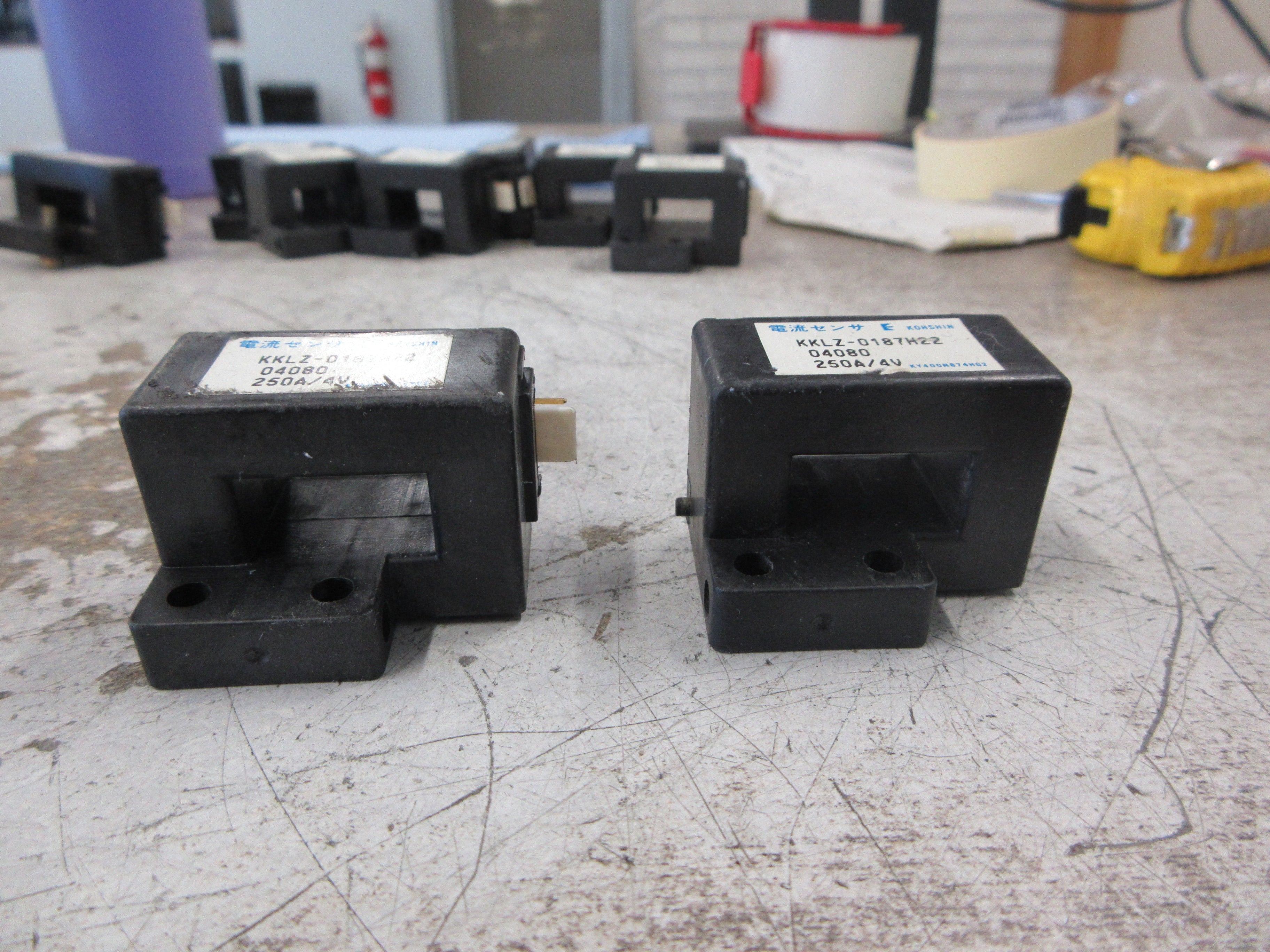 Kohshin Current Sensor KKLZ-0187H22 250A 4V *Lot of 2* Used
