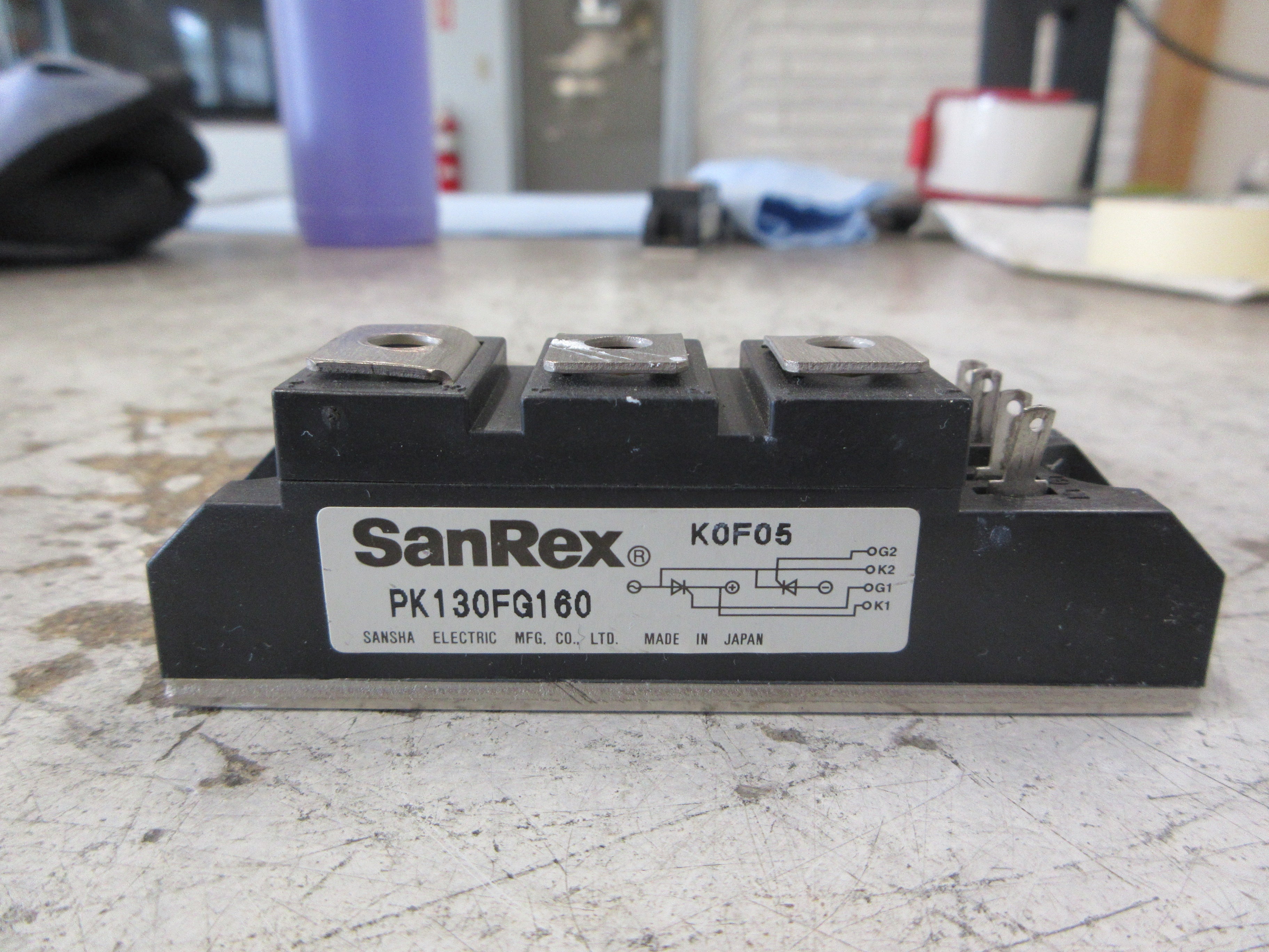 Sansha SanRex Power Diode Module PK130FG160 Used
