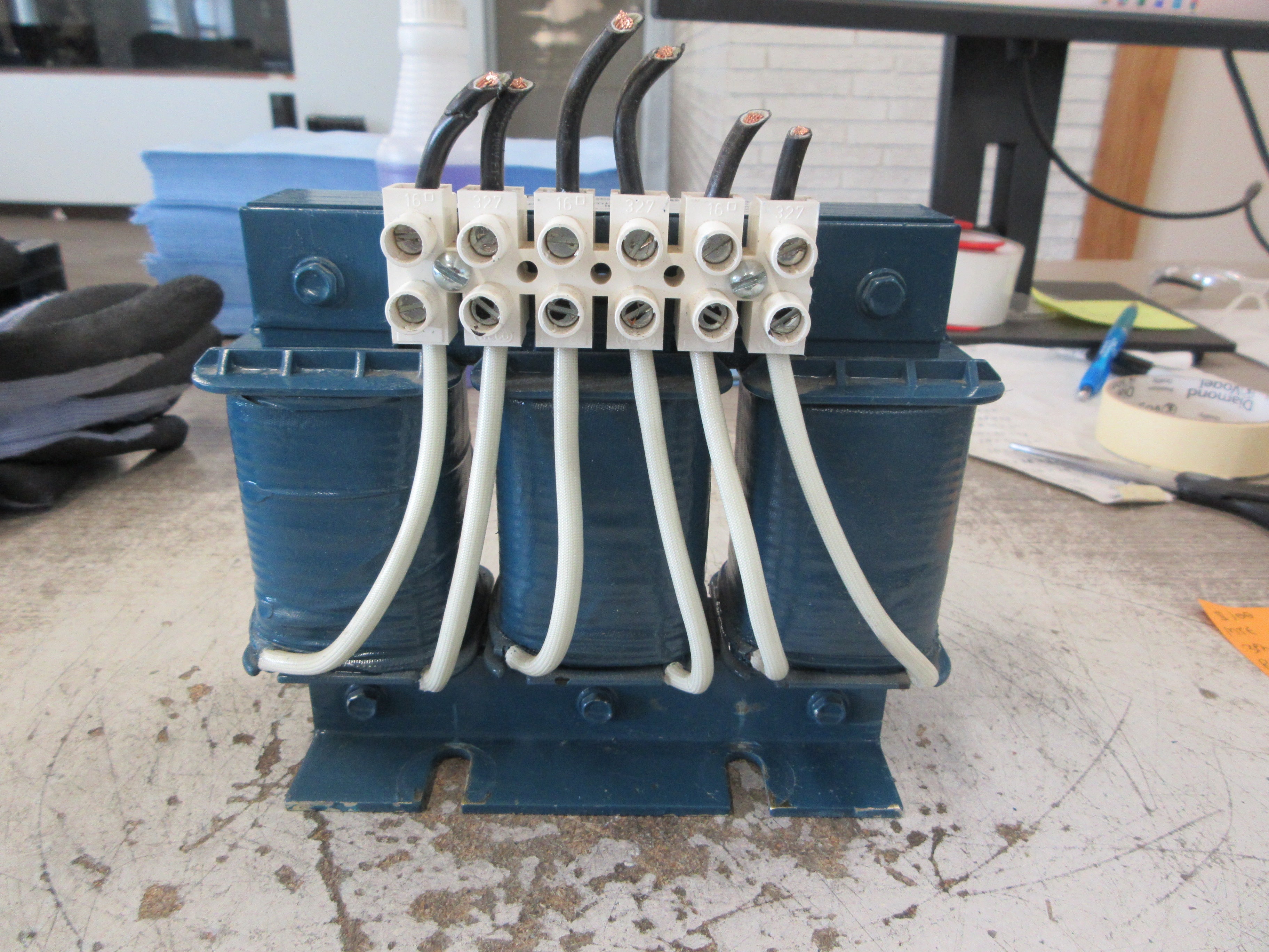 MTE 3Ph Line Reactor RL-02502 25A 1.20mH 600V 50/60Hz Used