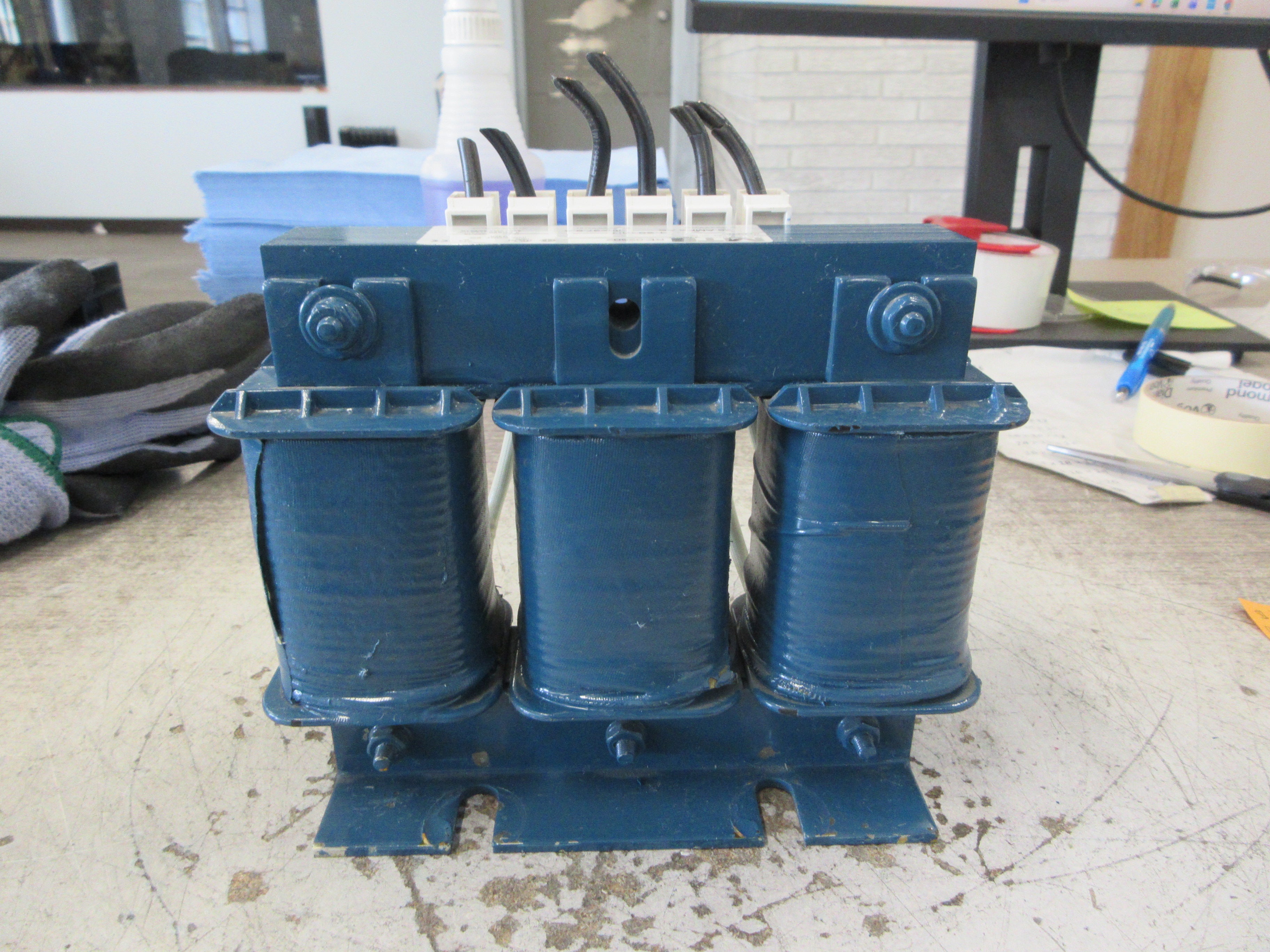 MTE 3Ph Line Reactor RL-02502 25A 1.20mH 600V 50/60Hz Used