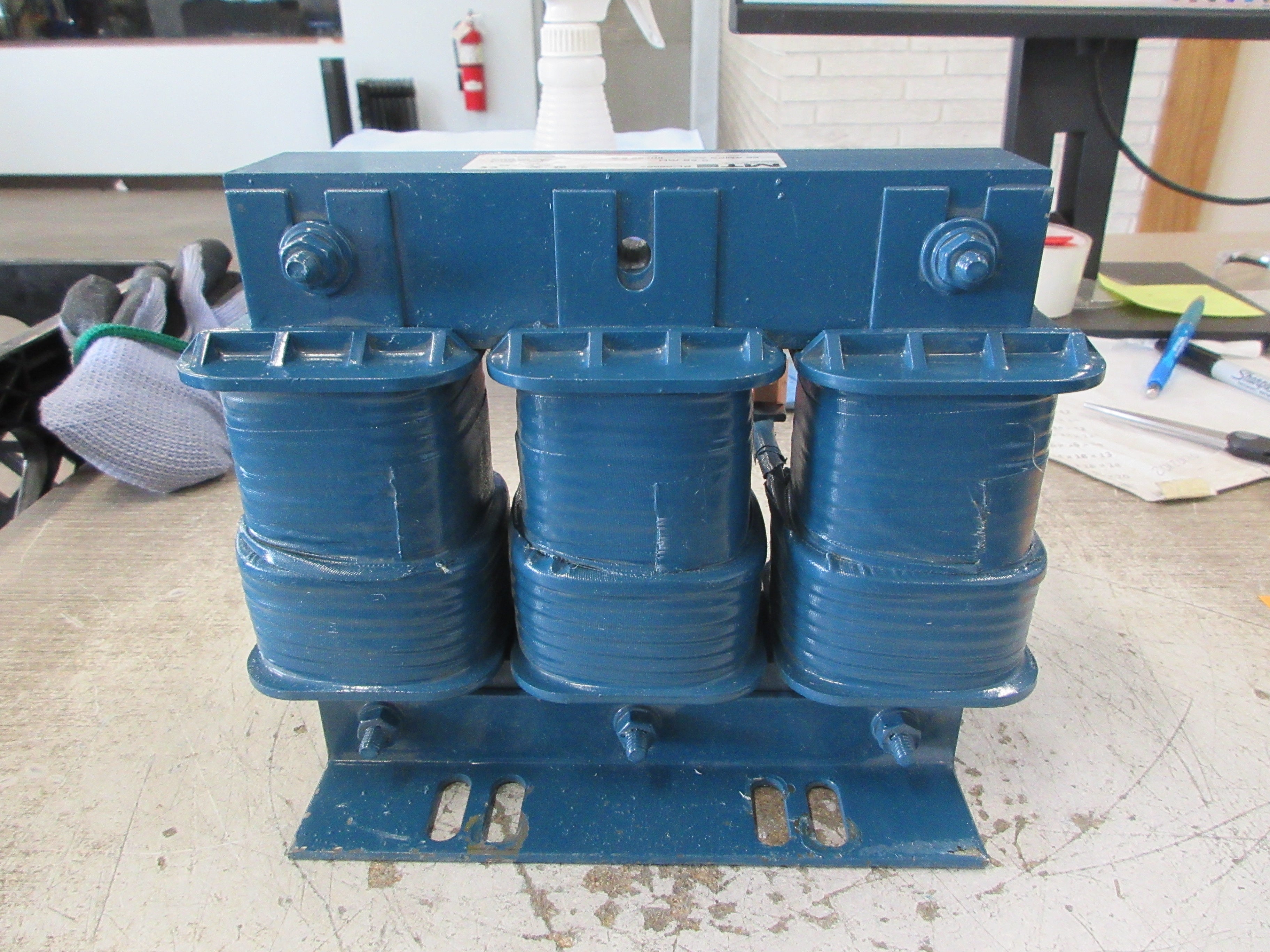 MTE 3Ph Line Reactor RL-05502 55A 0.50mH 690V 50/60Hz Used