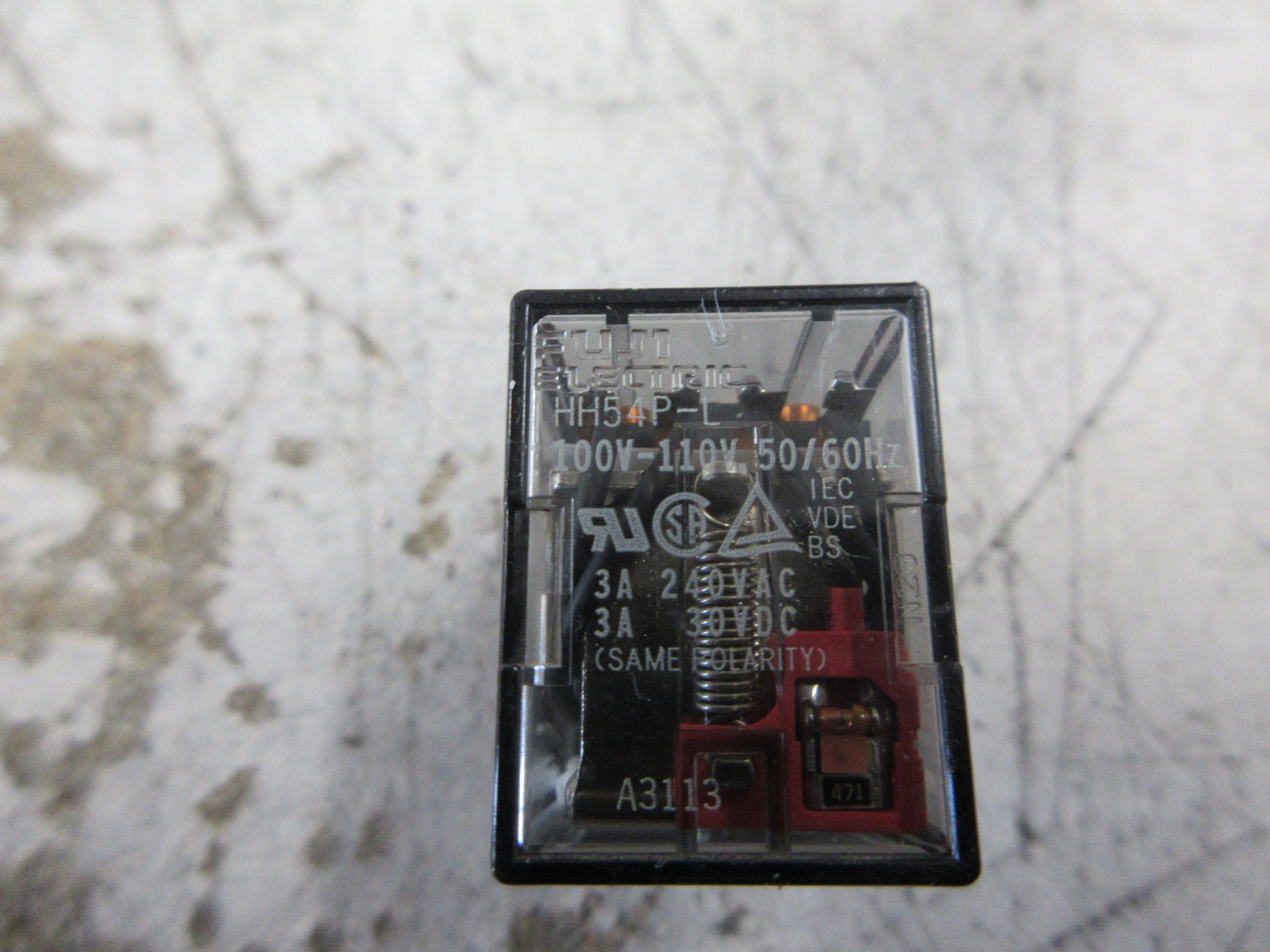 Fuji Electric Relay HH54P-L 100-110V Coil Used