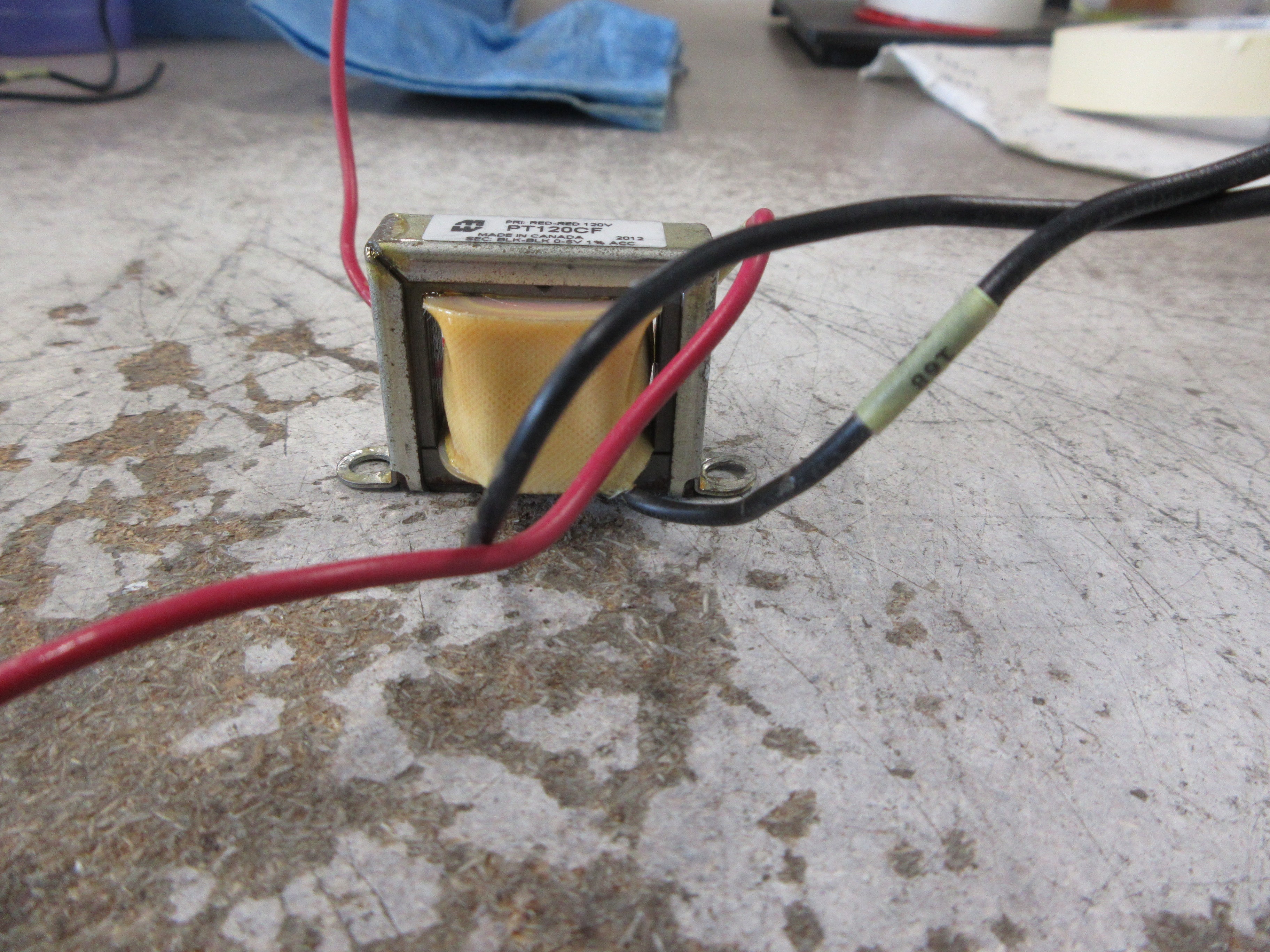 Hammond Transformer PT120CF Pri: 120V Sec: 0-5V Used