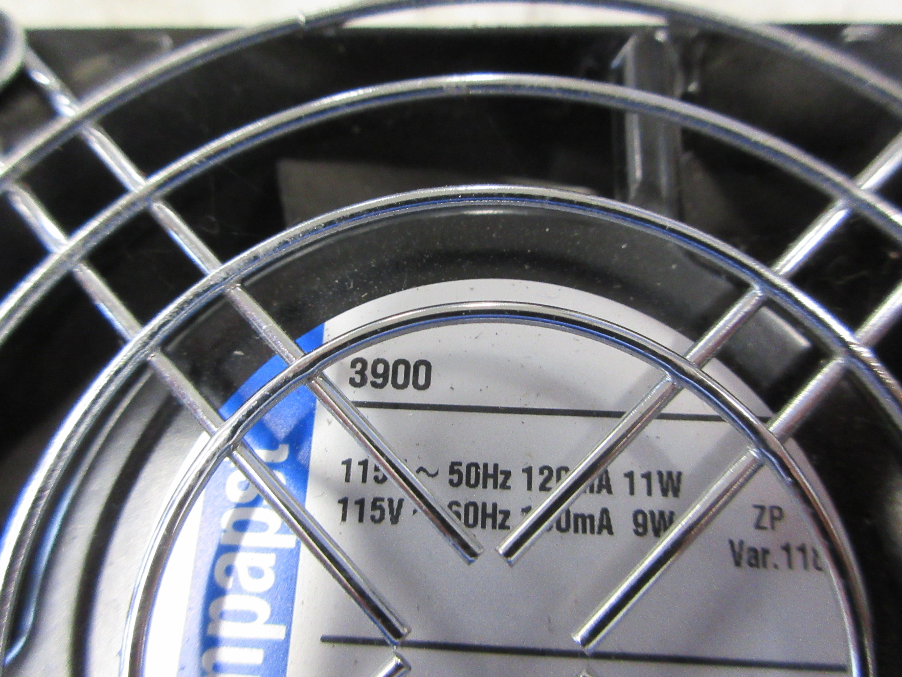 ebmpapst Axial Fan 3900 115V 60Hz 100mA 0.9W Used