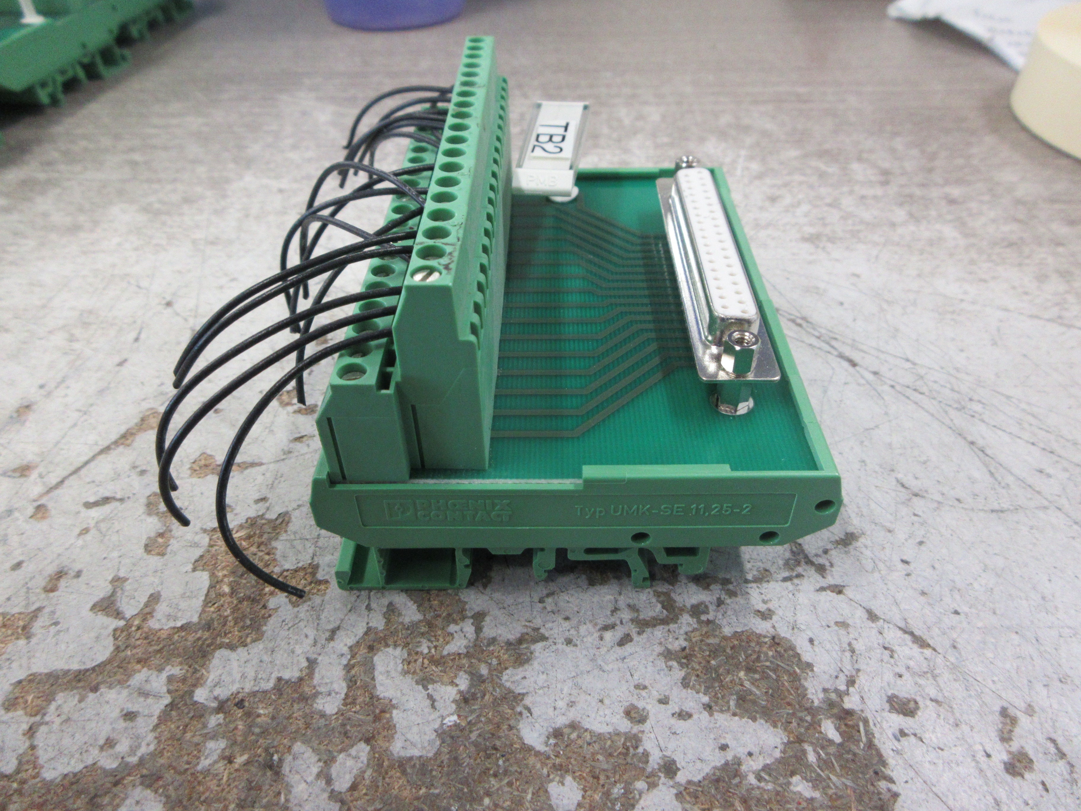 Phoenix Contact FLKM-D37 SUB/B Termination Board 2281212 Used