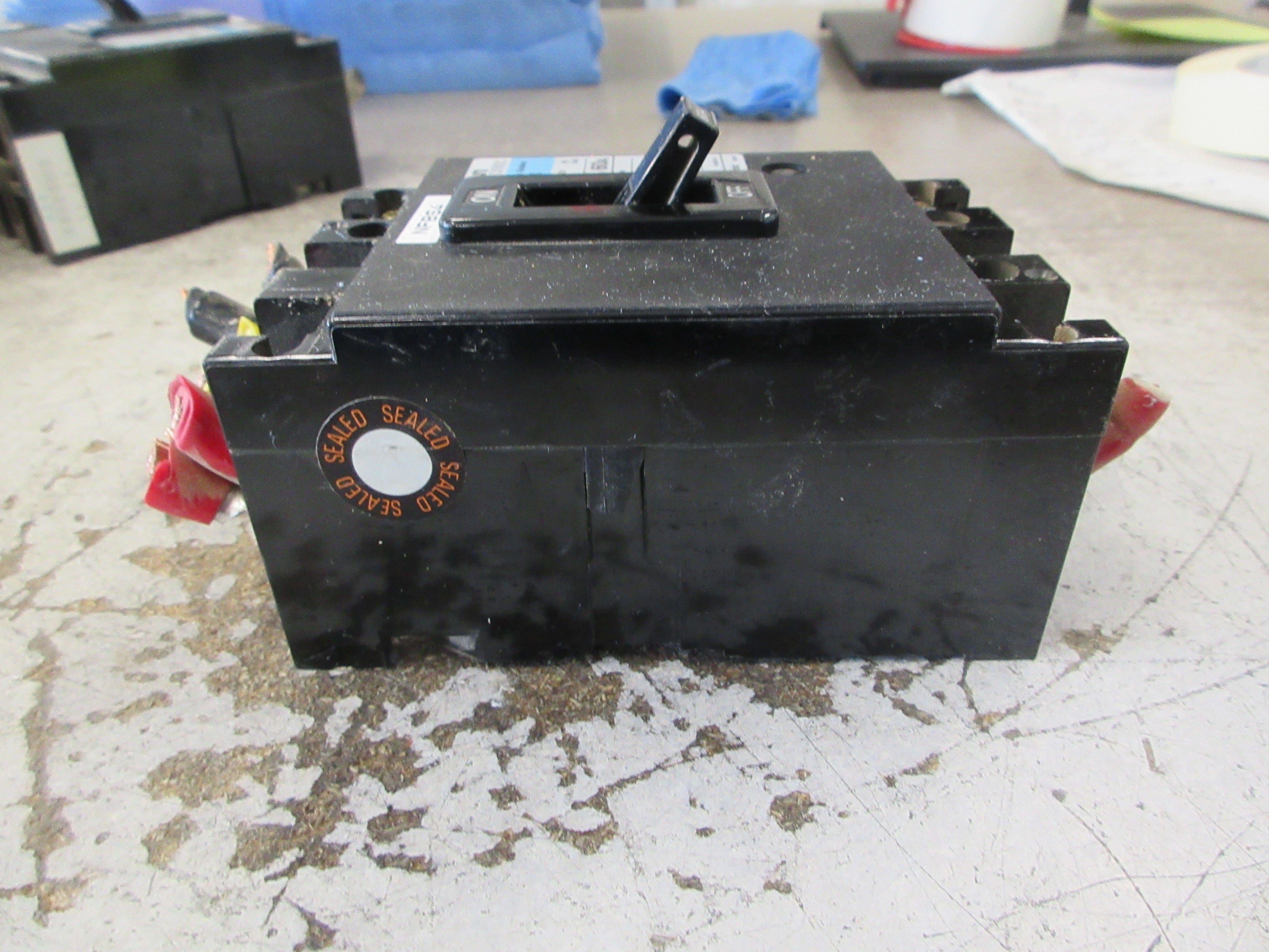 Fuji Electric Circuit Breaker EA63 60A 600V 3P Used