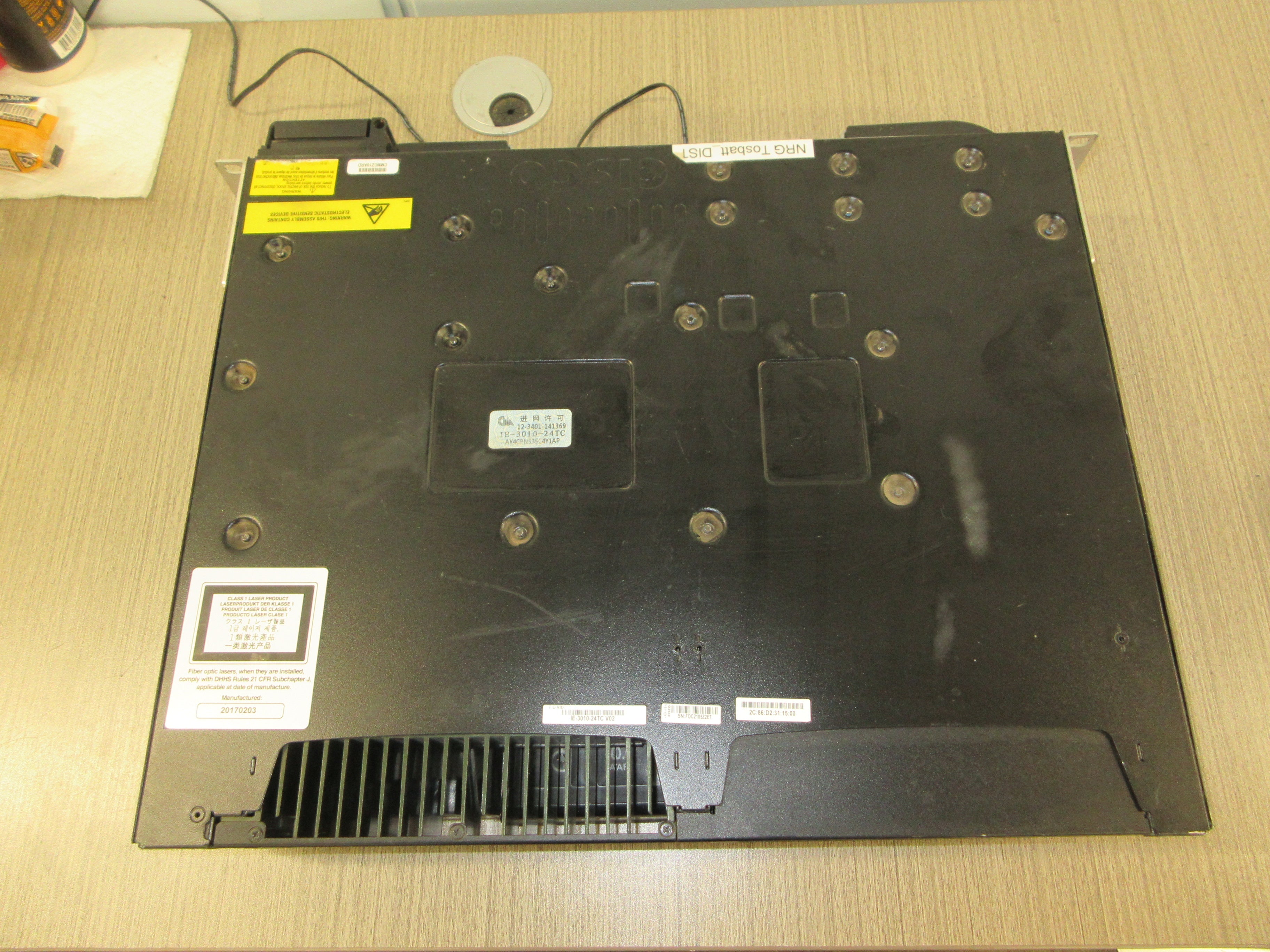 Cisco Industrial Ethernet Switch IE-3010-24TC V02 24-Port Ethernet Used