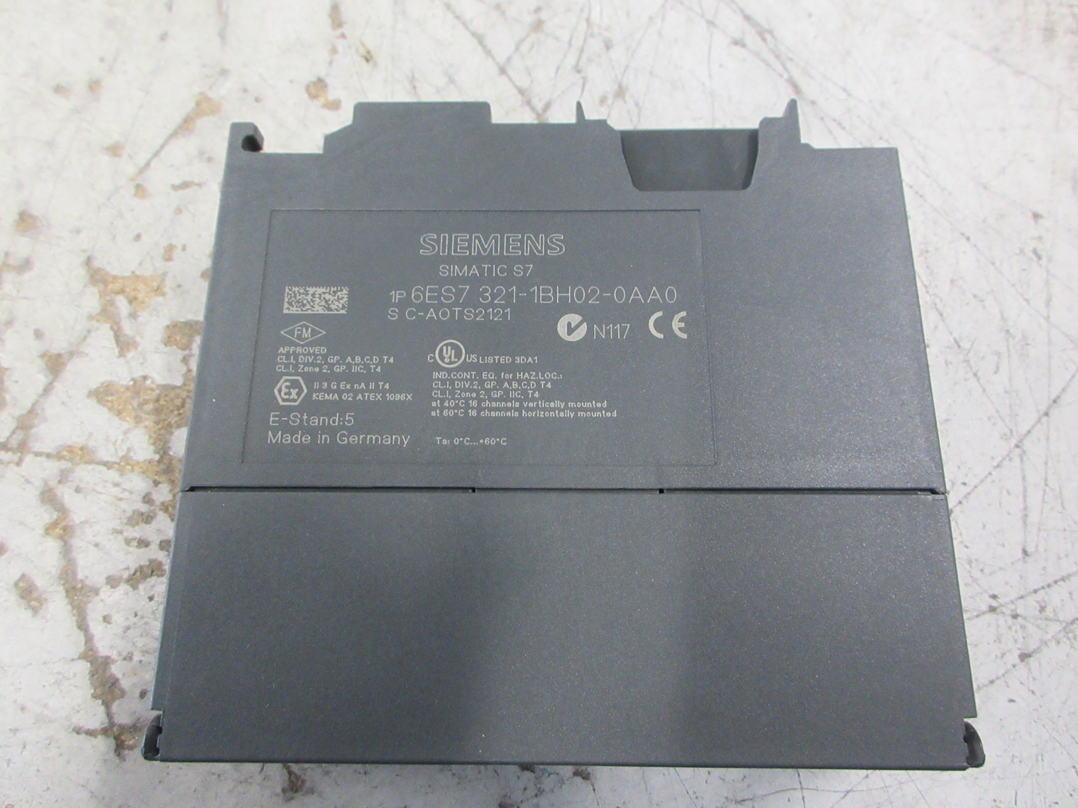 Siemens Simatic S7 Digital Input Module 6ES7 321-1BH02-0AA0 16X DC24V Used