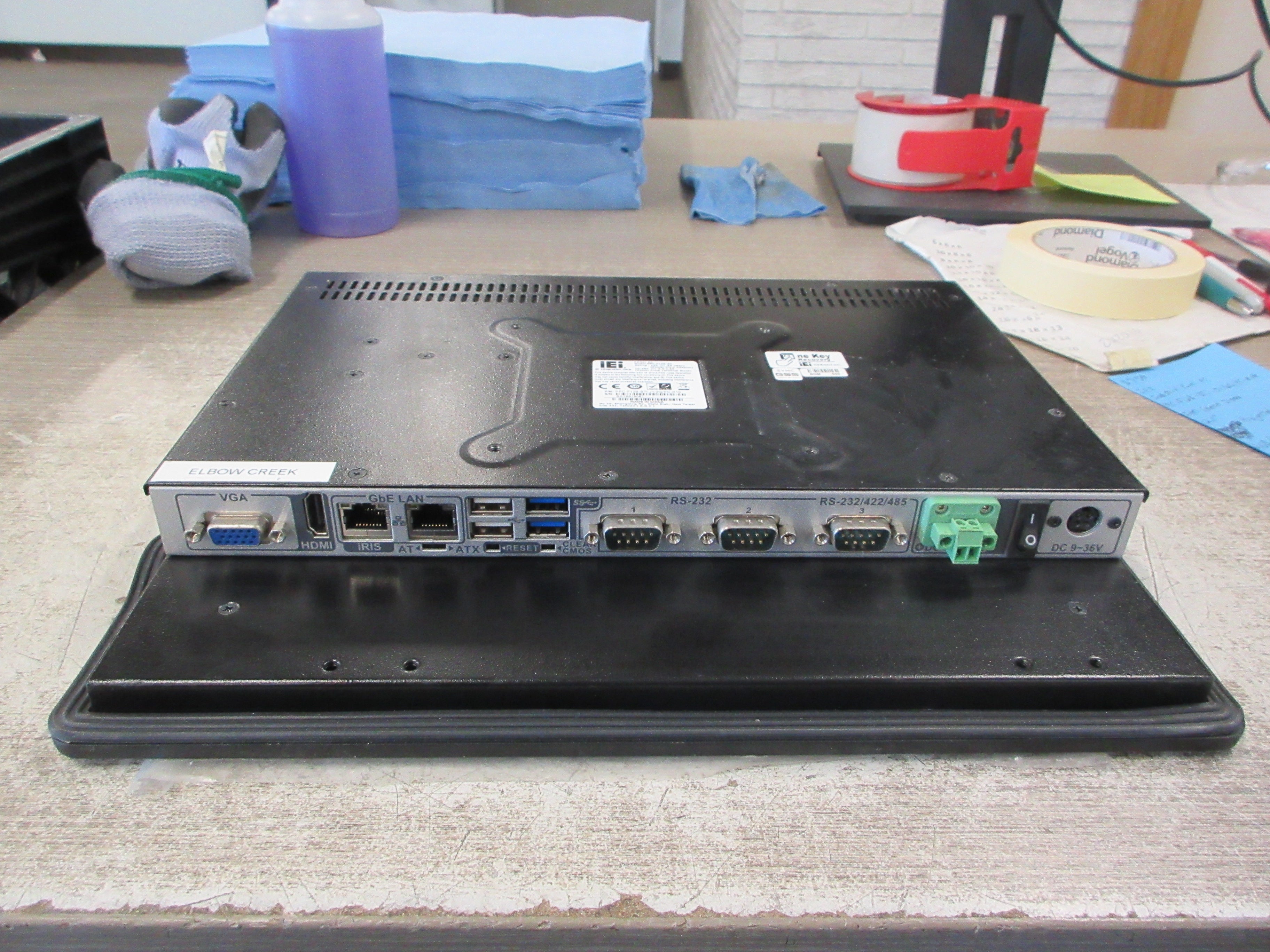 IEI Industrial Panel PC PPC-F12B-Bti-J1/2G/PC-R10 Intel Celeron J1900 12.1" Used